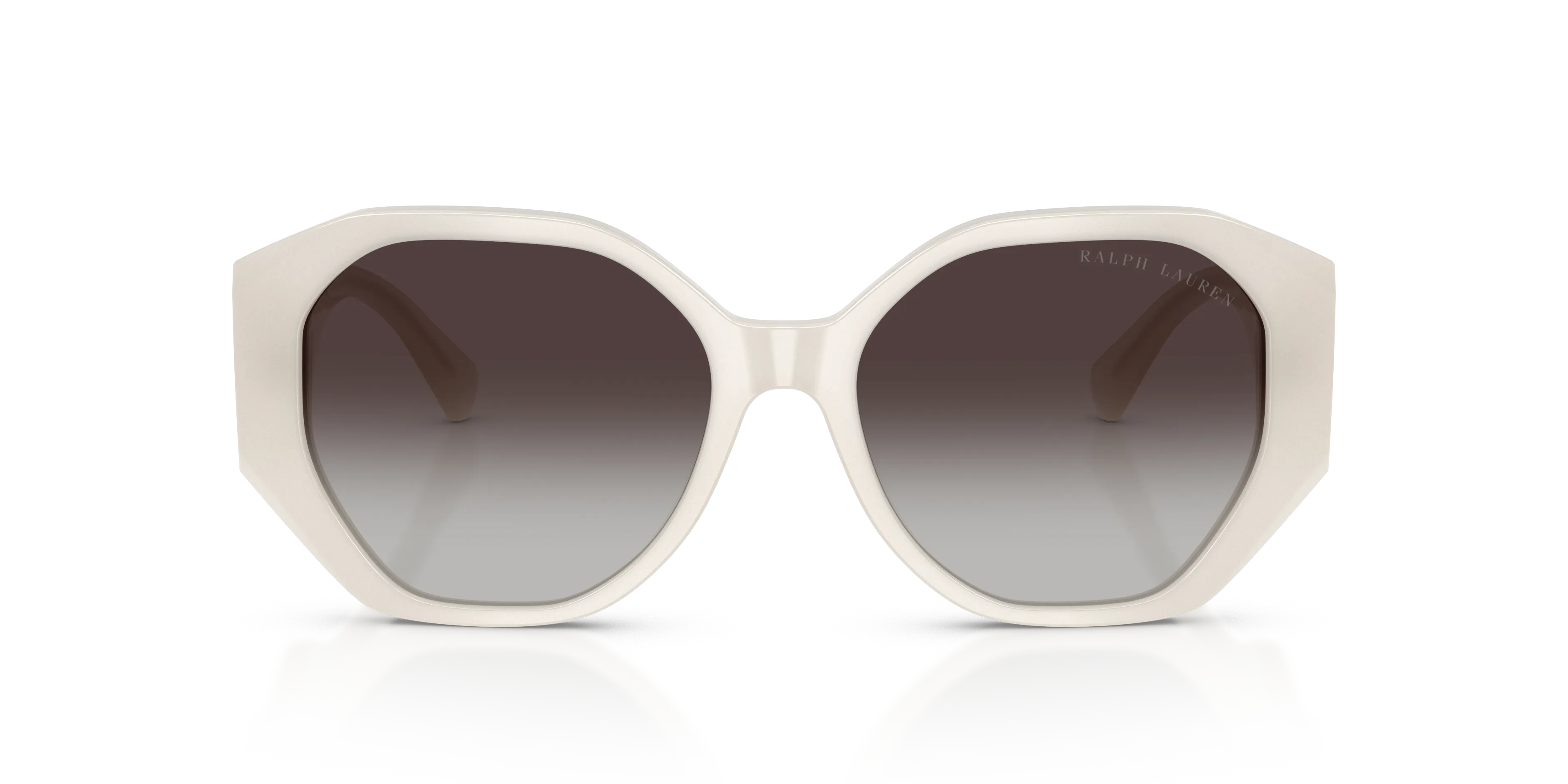 Ralph Lauren RL8220 THE JULIETTE 61828G Occhiali da sole Acetato Bianco Grigio Farfalla Normale Sfumato - immagine 3