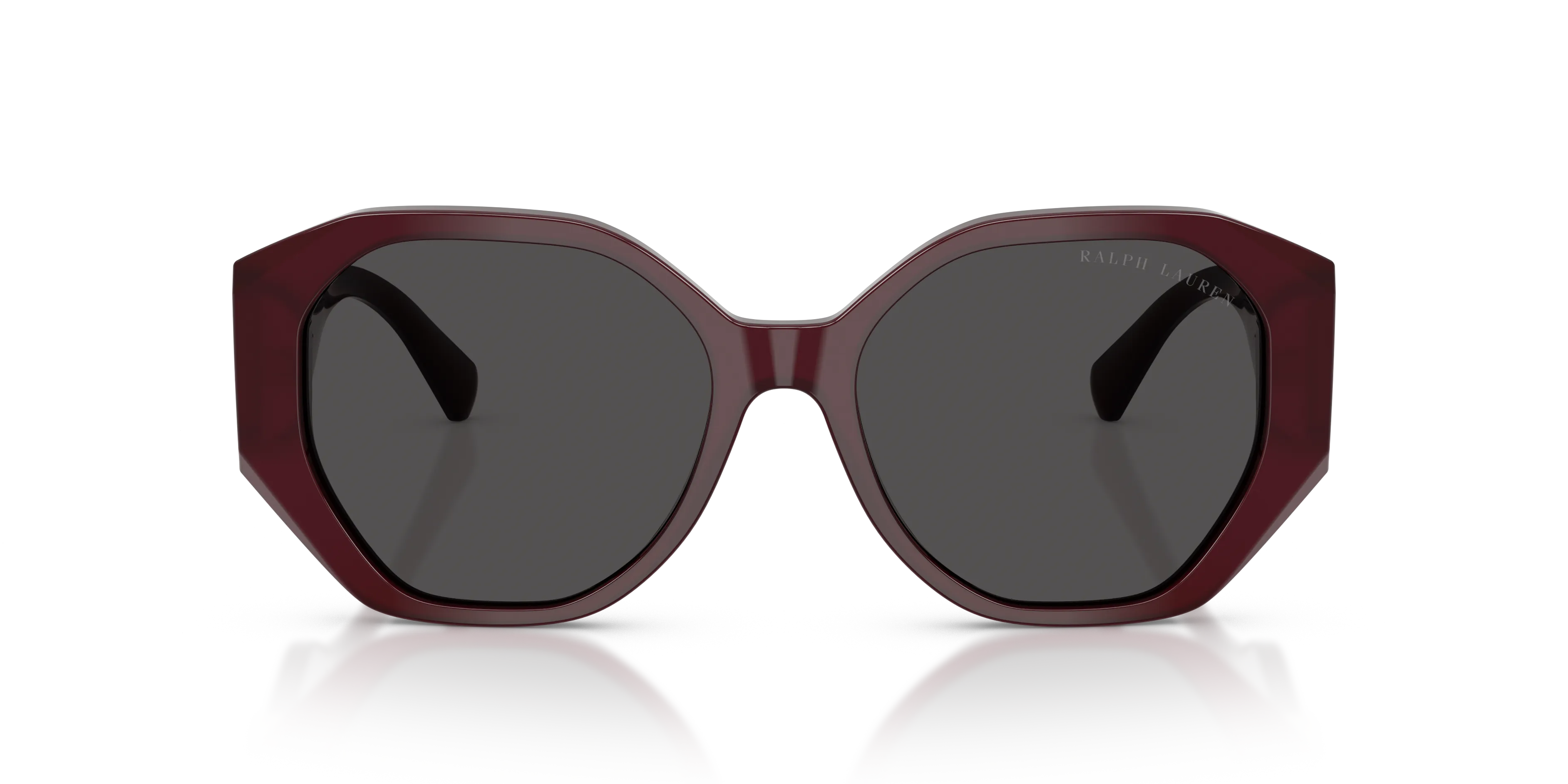 Ralph Lauren RL8220 THE JULIETTE 508387 Occhiali da sole Acetato Rosso Grigio Farfalla Normale - immagine 3