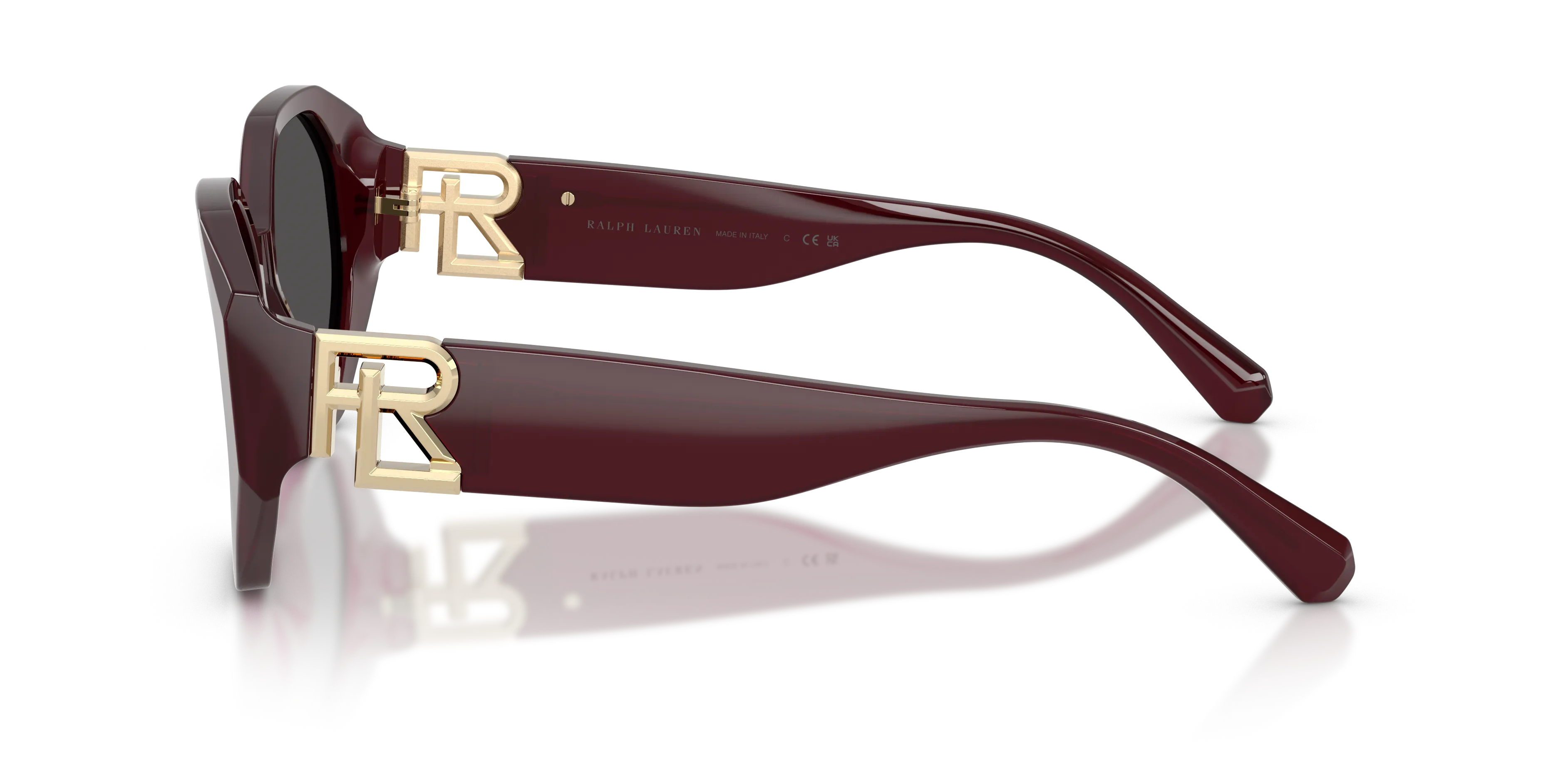 Ralph Lauren RL8220 THE JULIETTE 508387 Occhiali da sole Acetato Rosso Grigio Farfalla Normale - immagine 4