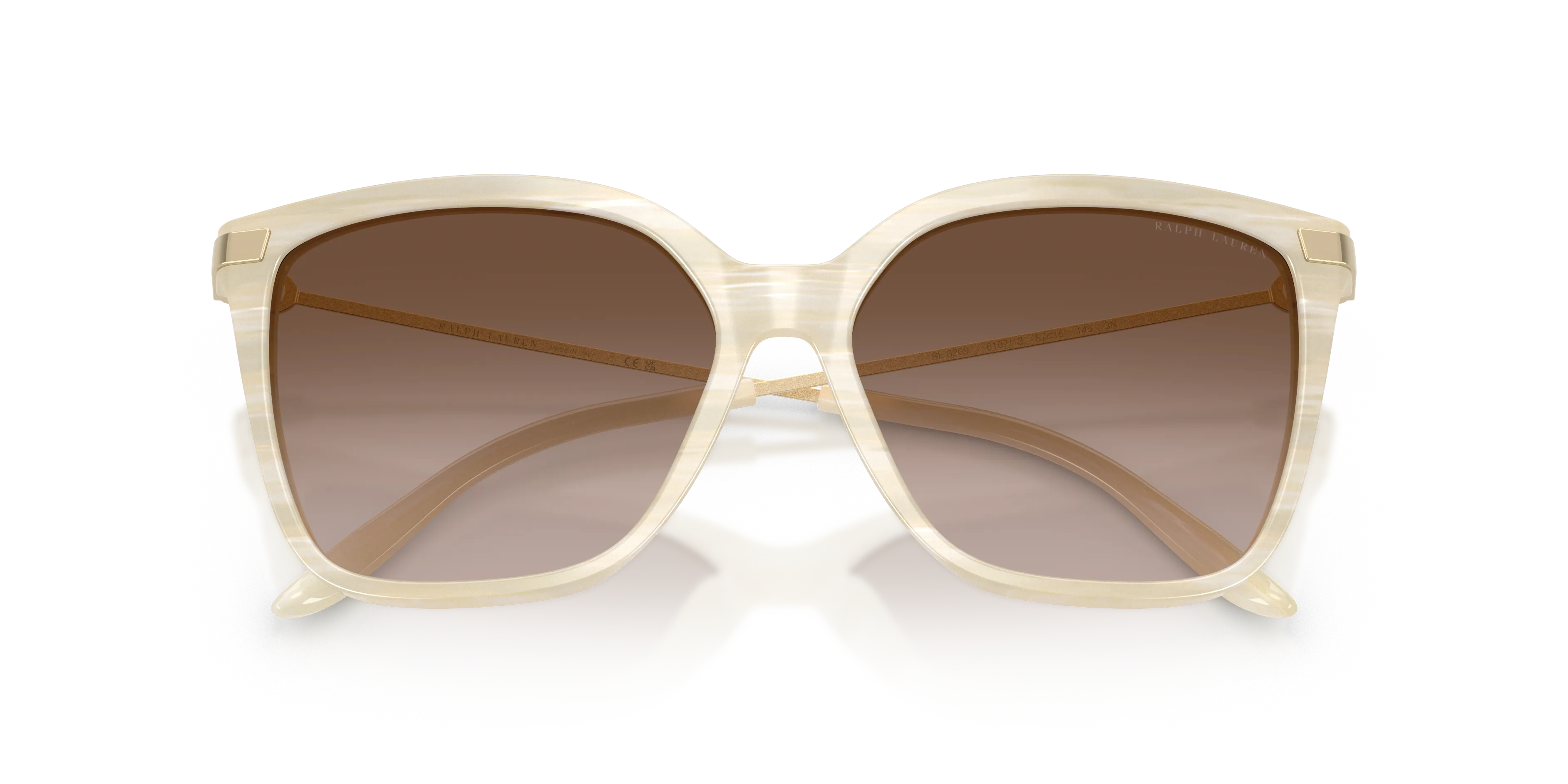 Ralph Lauren RL8209 THE JACQUIE 610713 Occhiali da sole Acetato Beige Marrone Geometrica Normale Sfumato - immagine 2