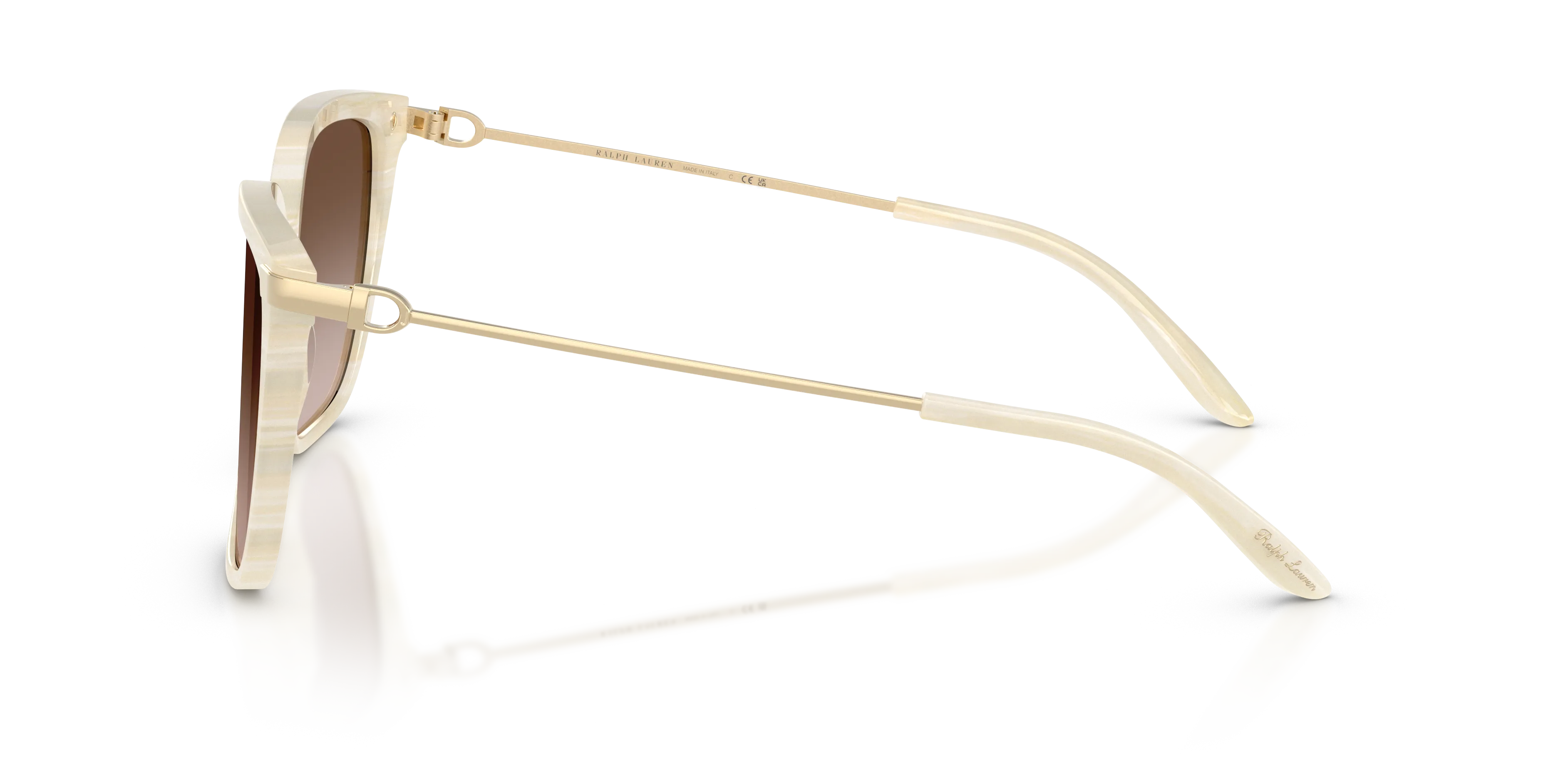 Ralph Lauren RL8209 THE JACQUIE 610713 Occhiali da sole Acetato Beige Marrone Geometrica Normale Sfumato - immagine 4