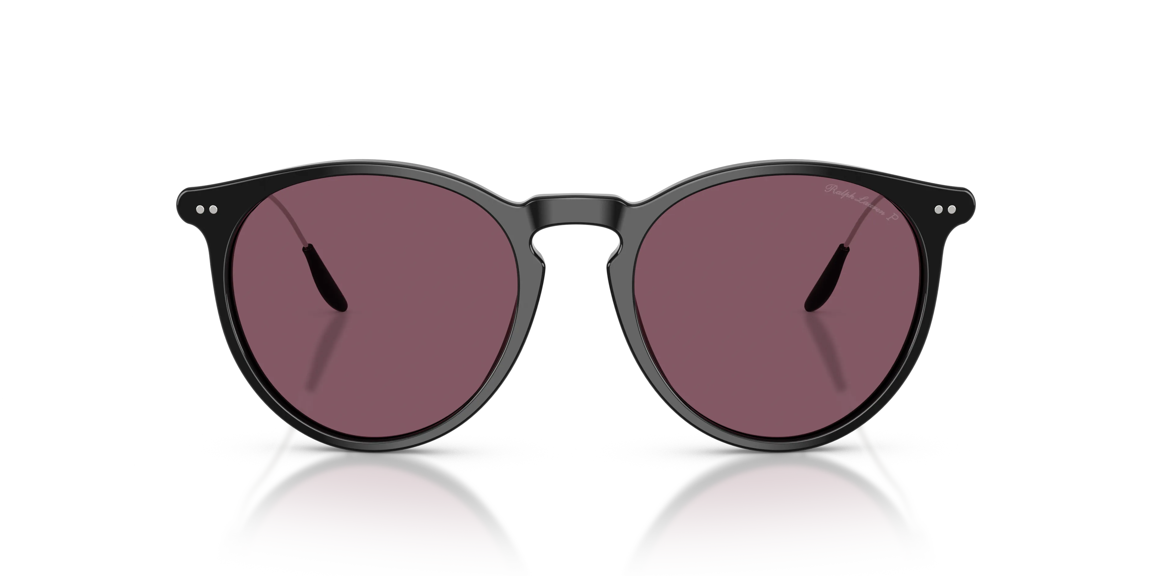Ralph Lauren RL8181P 50011A Occhiali da sole Acetato Nero Viola Pantos Polarizzata - immagine 3
