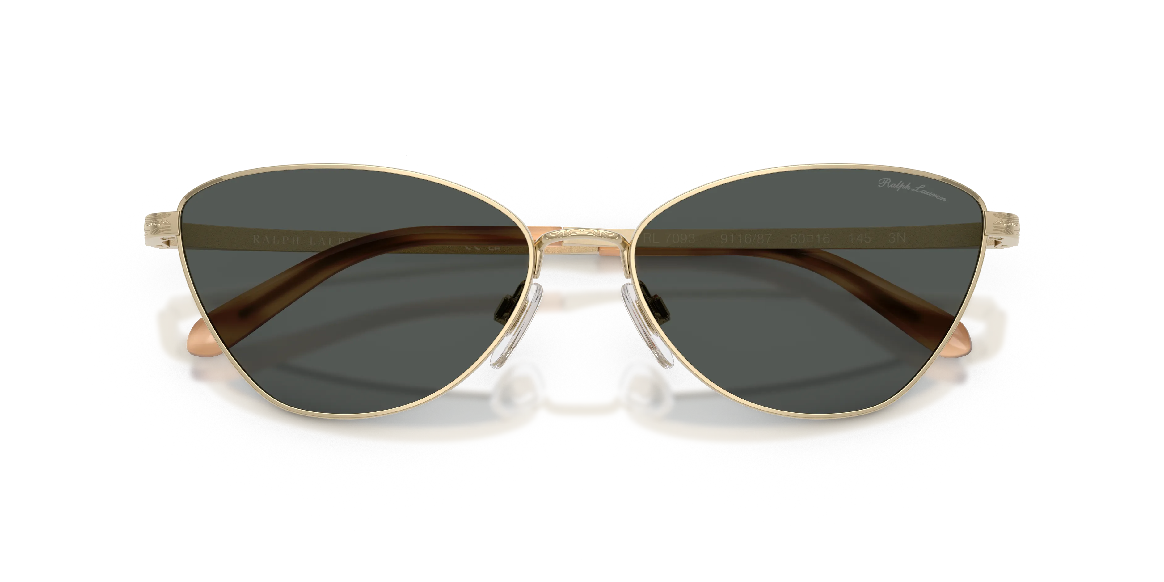 Ralph Lauren RL7093 911687 Occhiali da sole Acciaio Oro Grigio Squadrata Normale - immagine 2