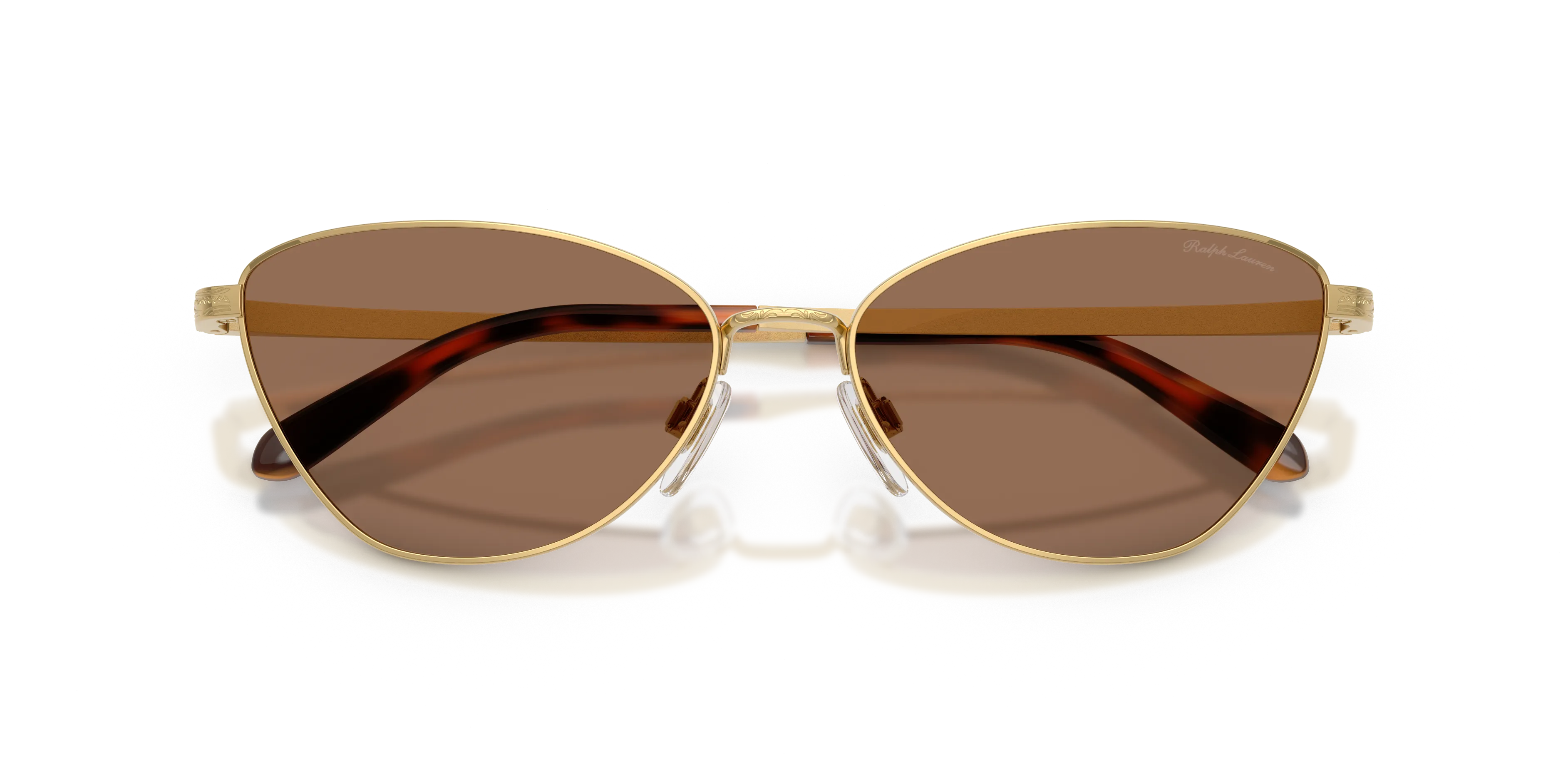 Ralph Lauren RL7093 900473 Occhiali da sole Acciaio Oro Marrone Squadrata Normale - immagine 2