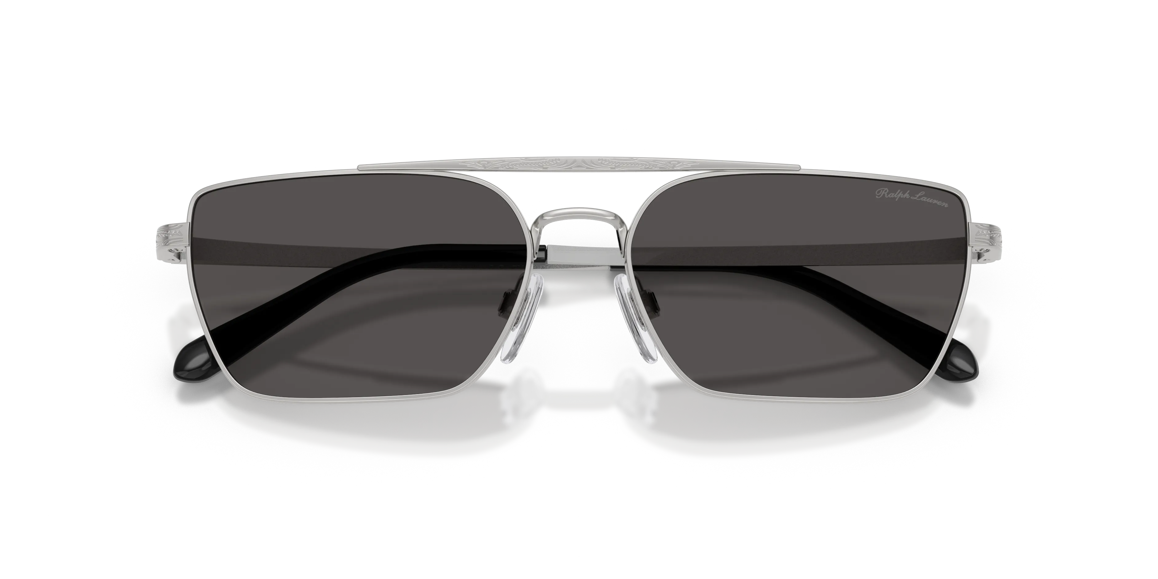 Ralph Lauren RL7092 900187 Occhiali da sole Metallo Argento Grigio Squadrata Normale - immagine 2