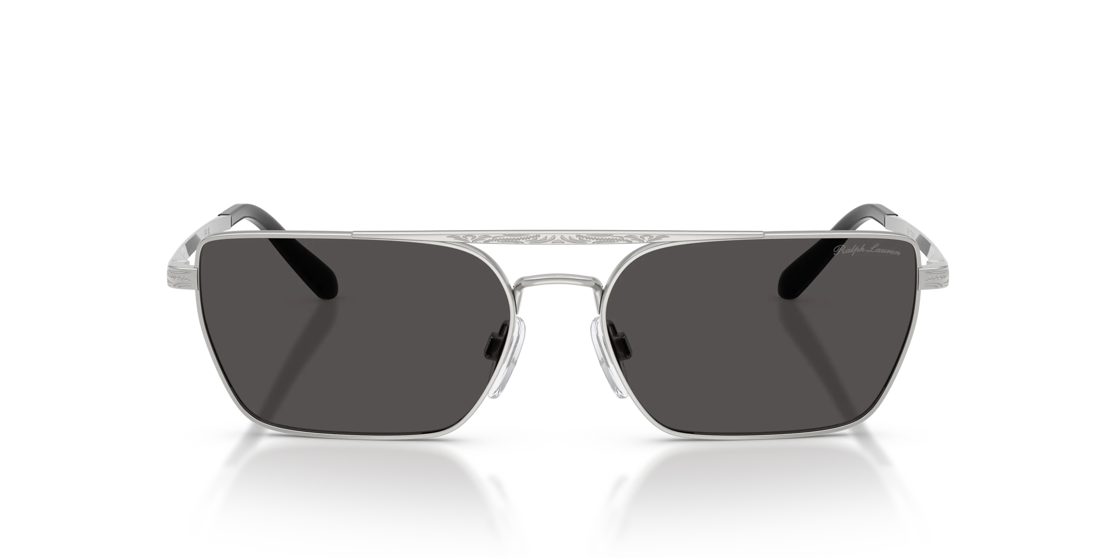 Ralph Lauren RL7092 900187 Occhiali da sole Metallo Argento Grigio Squadrata Normale - immagine 3