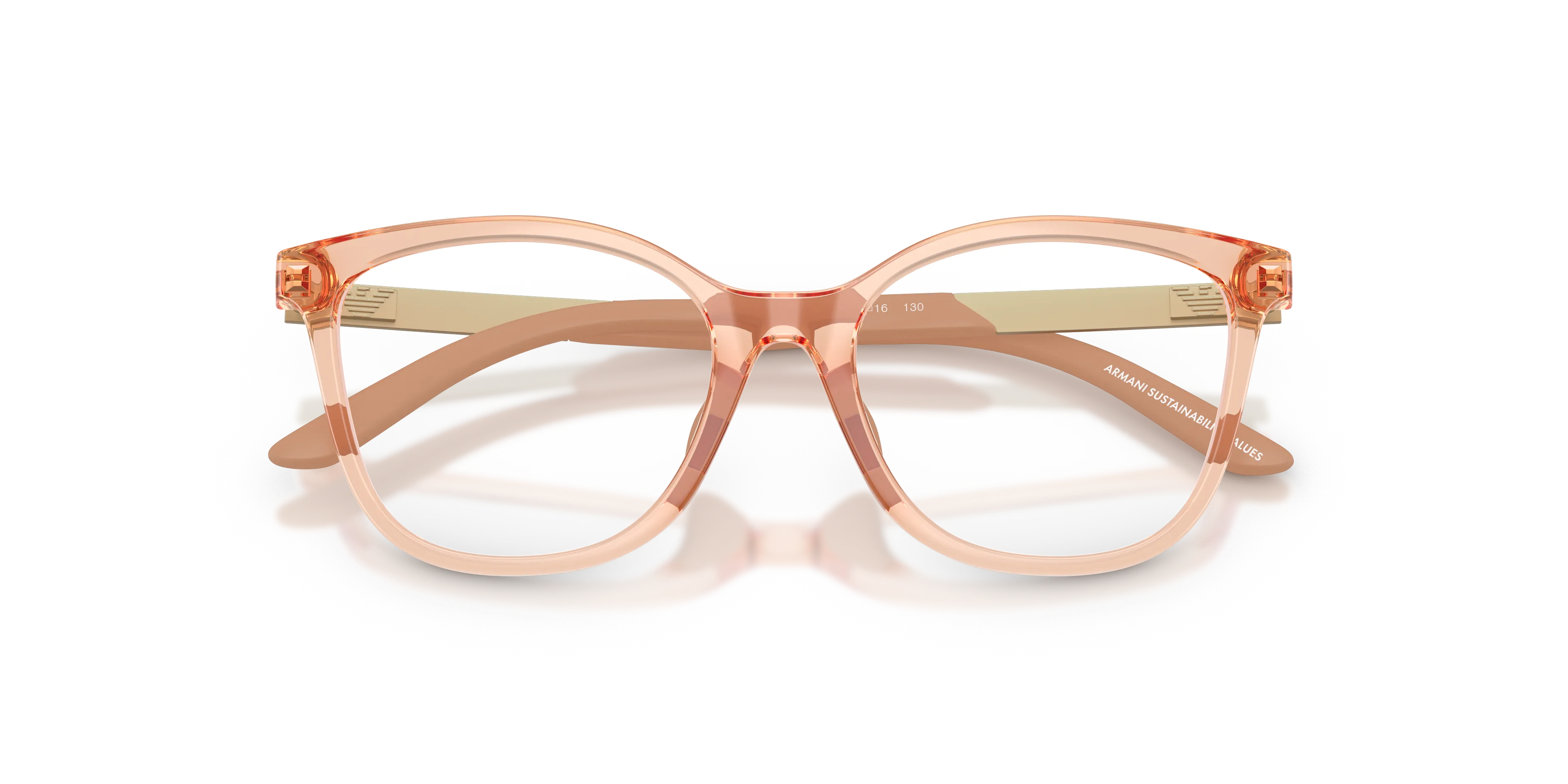 Emporio Armani EK3011U 6347 Montature da vista Iniettato Beige Farfalla Normale - immagine 2