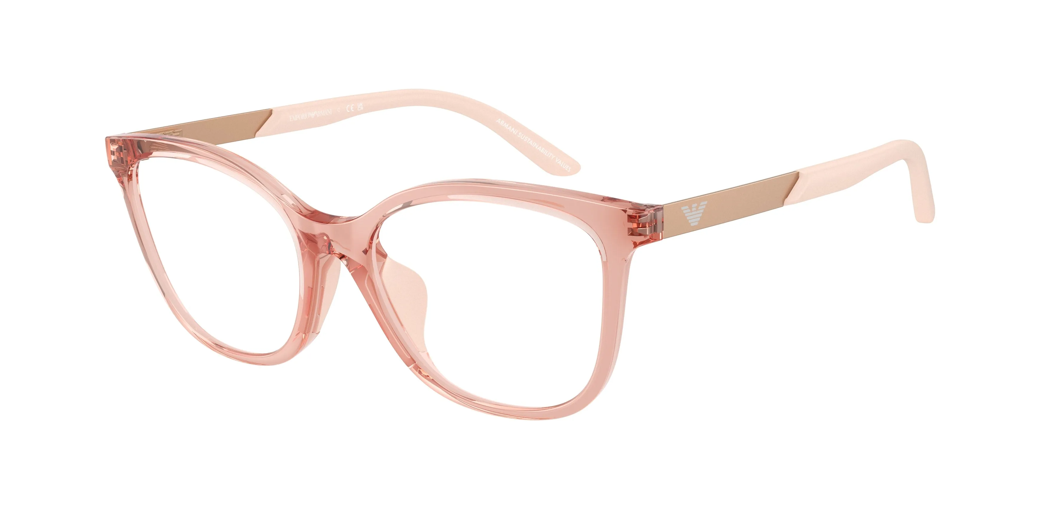 Emporio Armani EK3011U 6346 Montature da vista Iniettato Rosa Farfalla Normale - immagine 1
