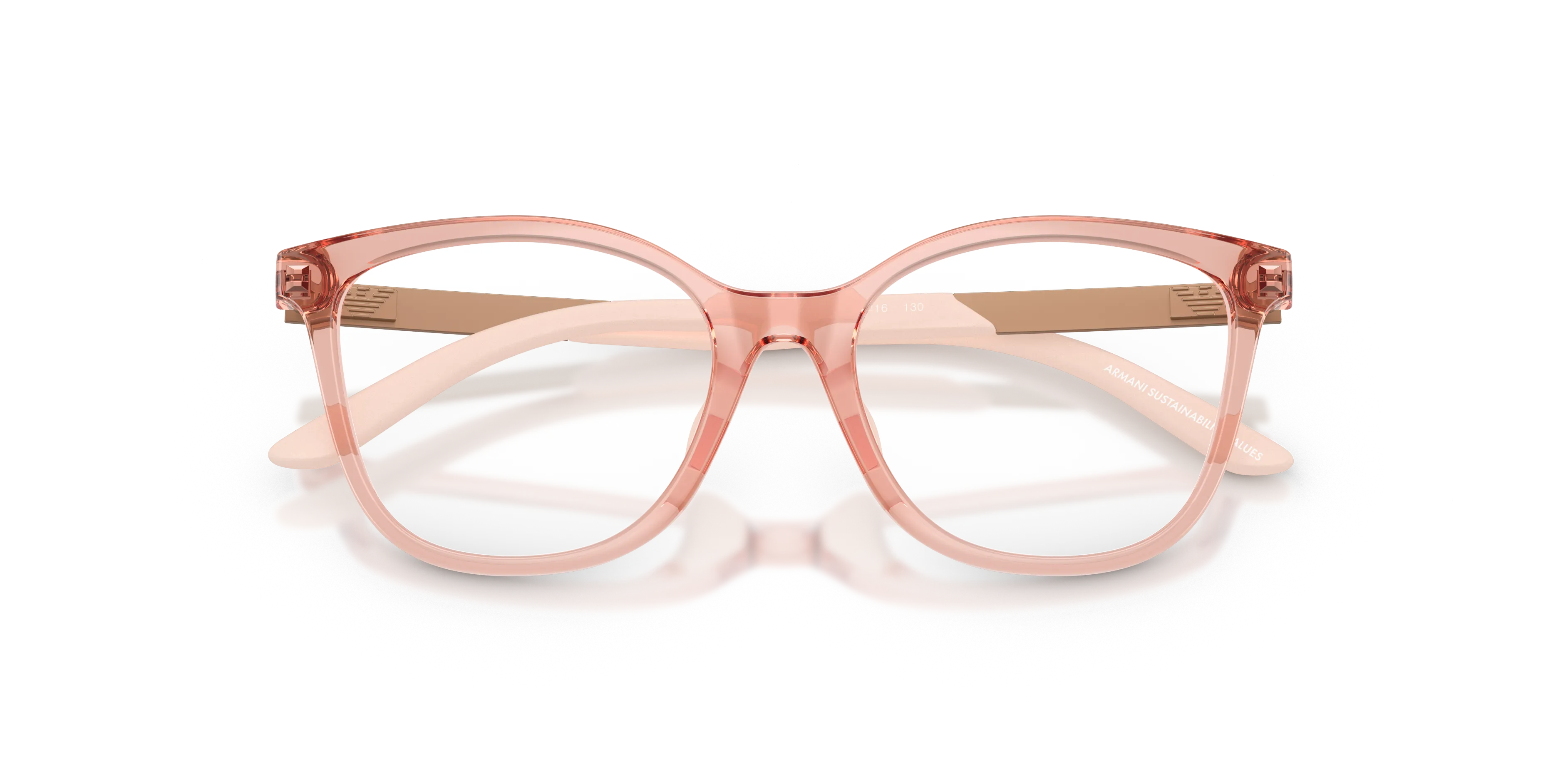 Emporio Armani EK3011U 6346 Montature da vista Iniettato Rosa Farfalla Normale - immagine 2