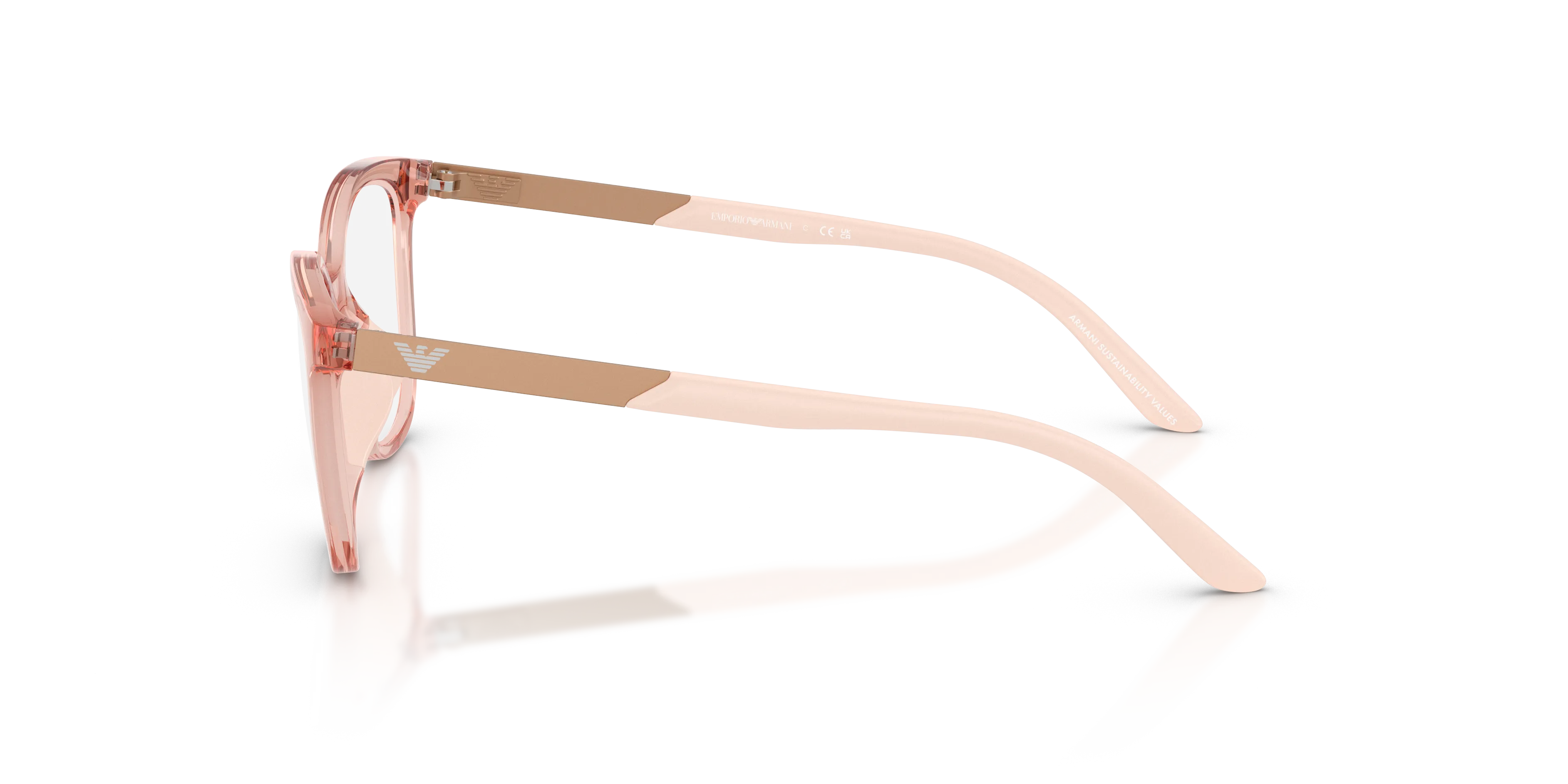 Emporio Armani EK3011U 6346 Montature da vista Iniettato Rosa Farfalla Normale - immagine 4