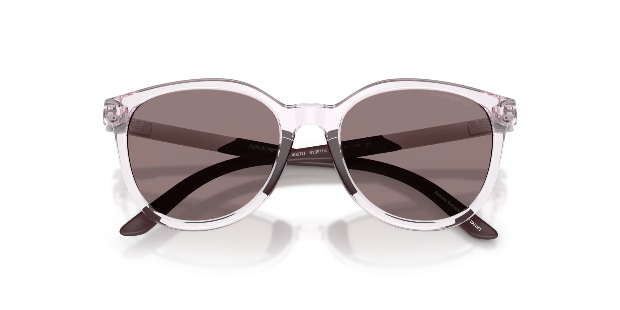 Emporio Armani EK4007U 61397N Occhiali da sole bambino Iniettato Rosa Cat Eye Normale - immagine 2