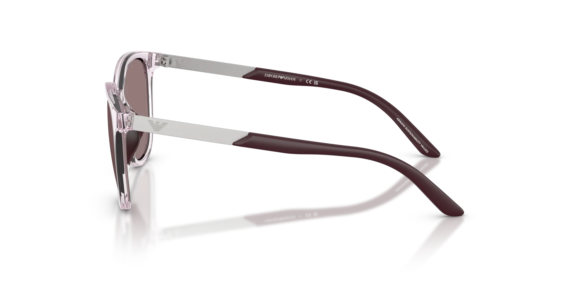 Emporio Armani EK4007U 61397N Occhiali da sole bambino Iniettato Rosa Cat Eye Normale - immagine 4