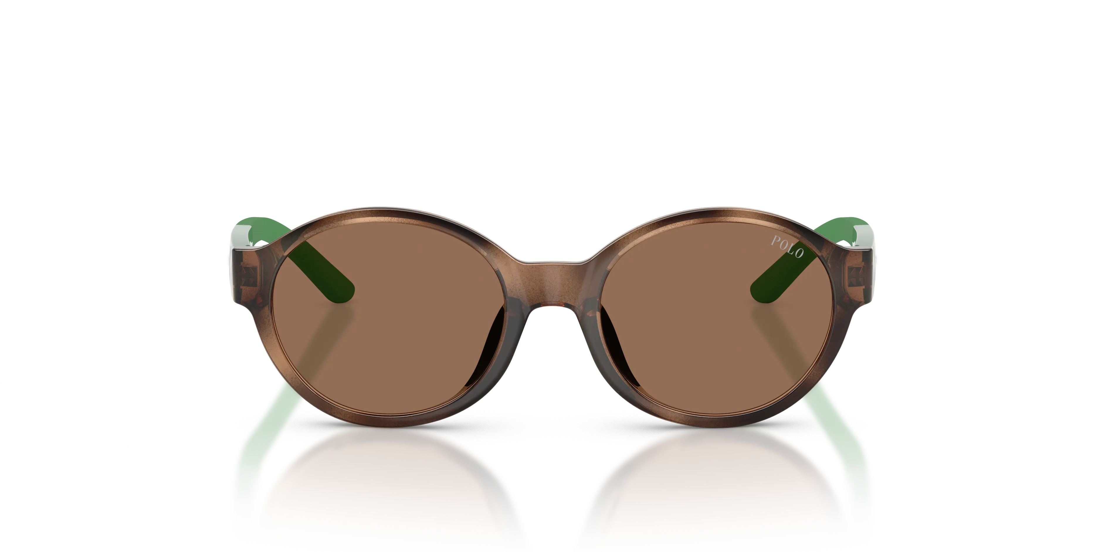 Polo Ralph Lauren PP9510U 597473 Occhiali da sole Iniettato Tartaruga Marrone Rotonda Normale - immagine 3