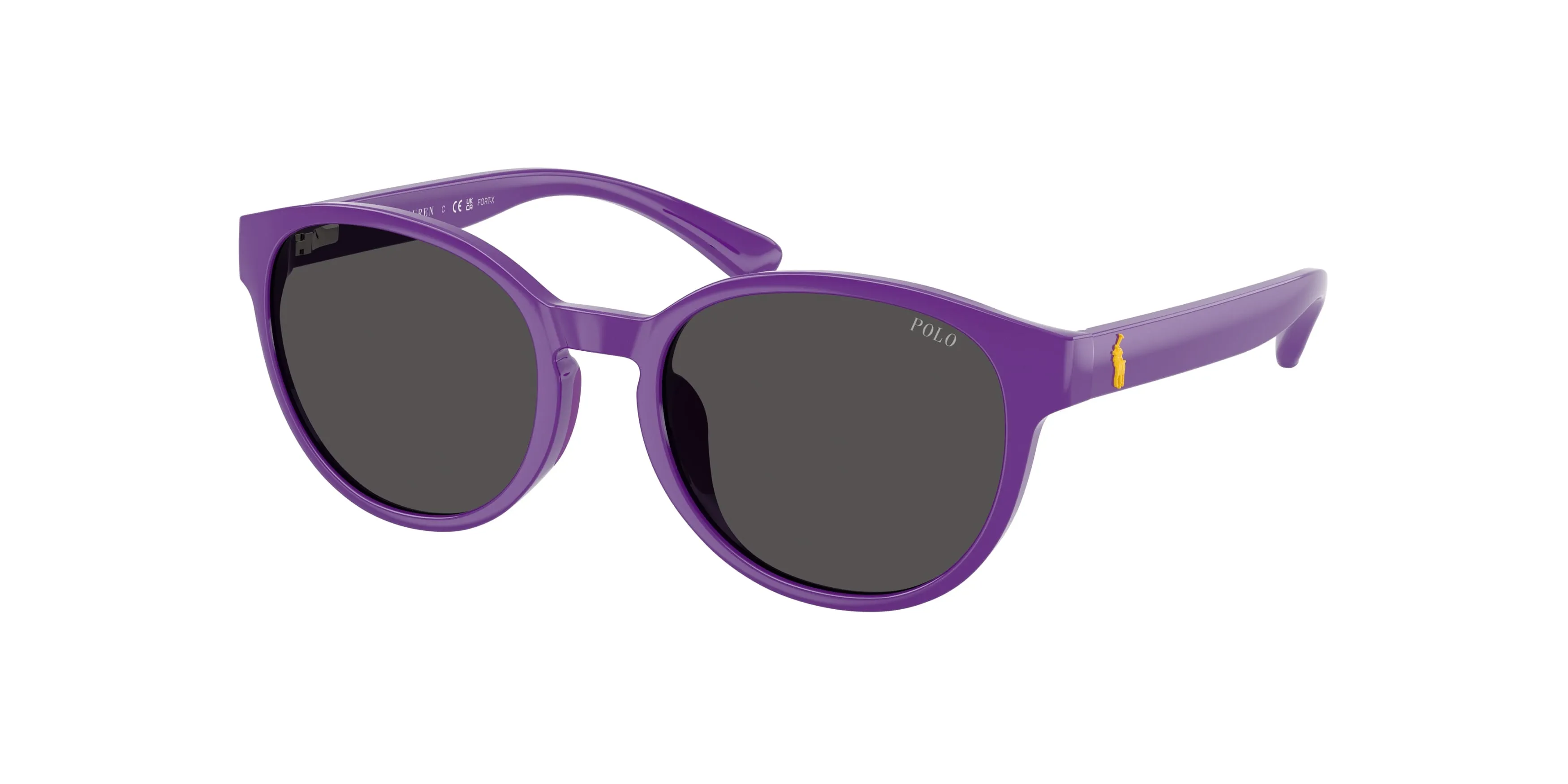 Polo Ralph Lauren PP9509U 632787 Occhiali da sole Iniettato Viola Grigio Pantos Normale - immagine 1