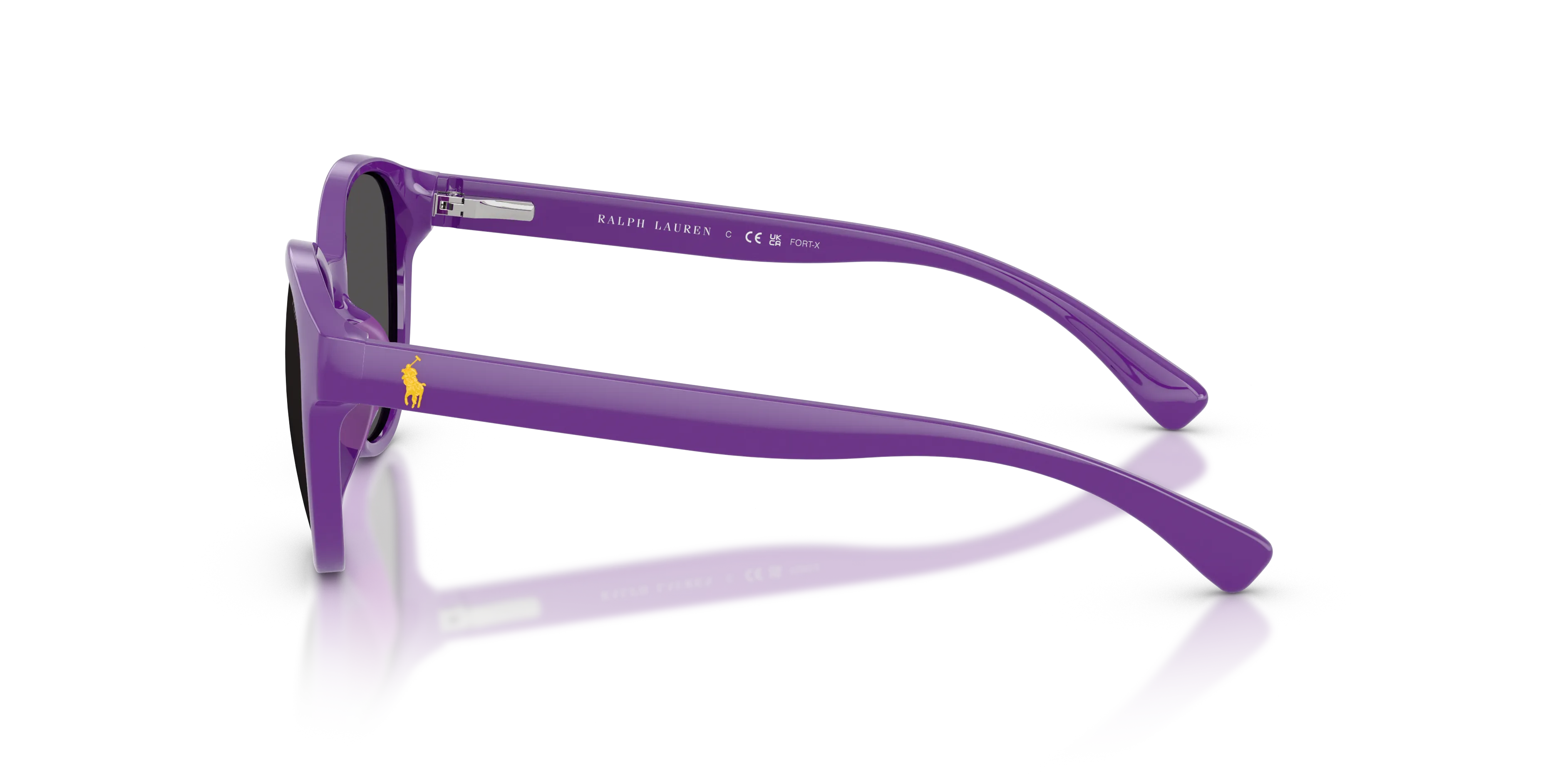Polo Ralph Lauren PP9509U 632787 Occhiali da sole Iniettato Viola Grigio Pantos Normale - immagine 4