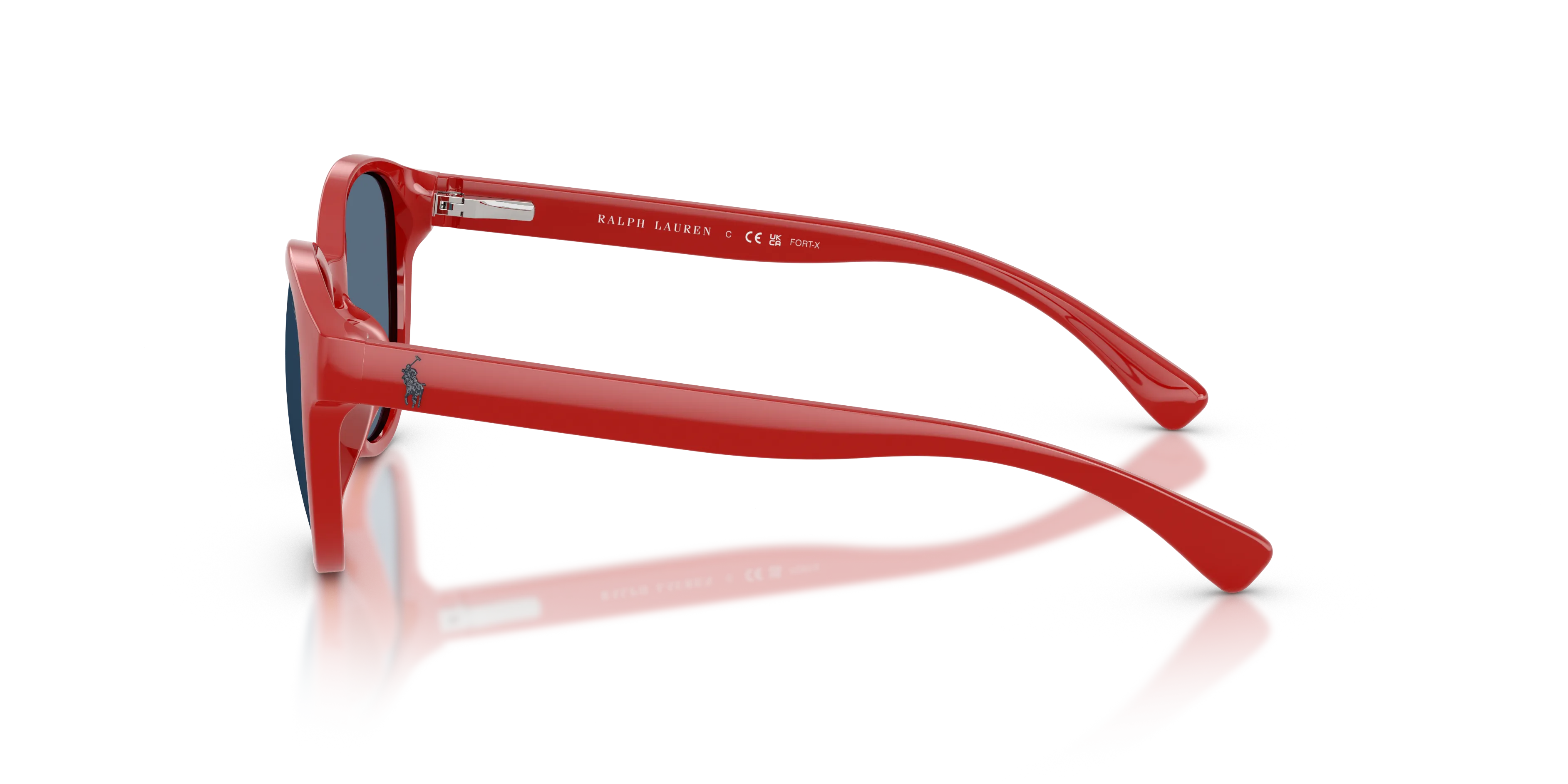 Polo Ralph Lauren PP9509U 632680 Occhiali da sole Iniettato Rosso Blu Pantos Normale - immagine 4