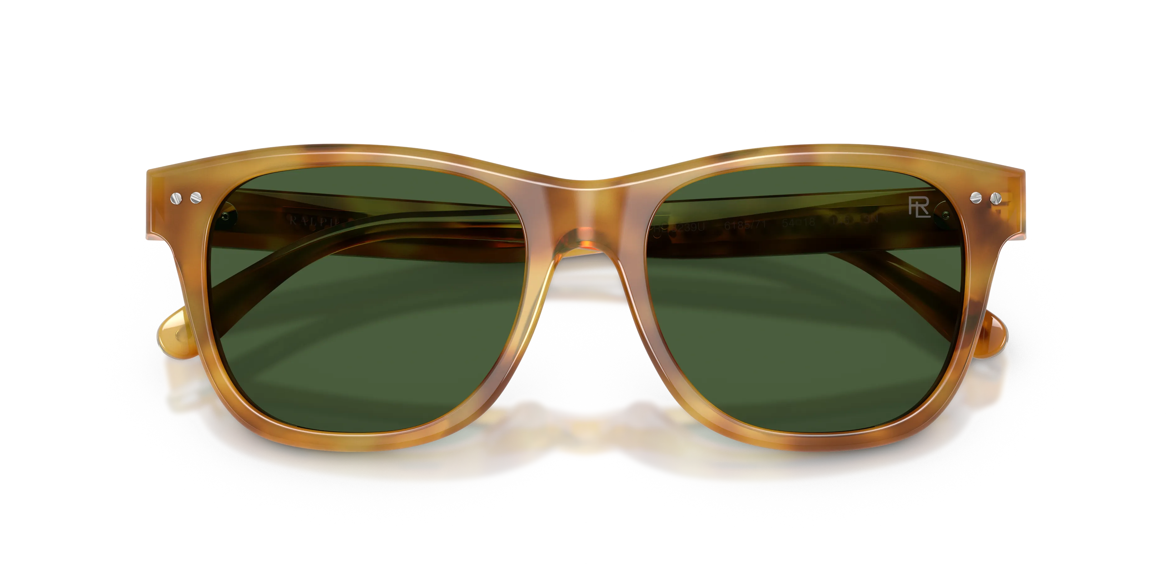 Ralph Lauren RL8239U 618571 Occhiali da sole Acetato Tartaruga Verde Squadrata Normale - immagine 2