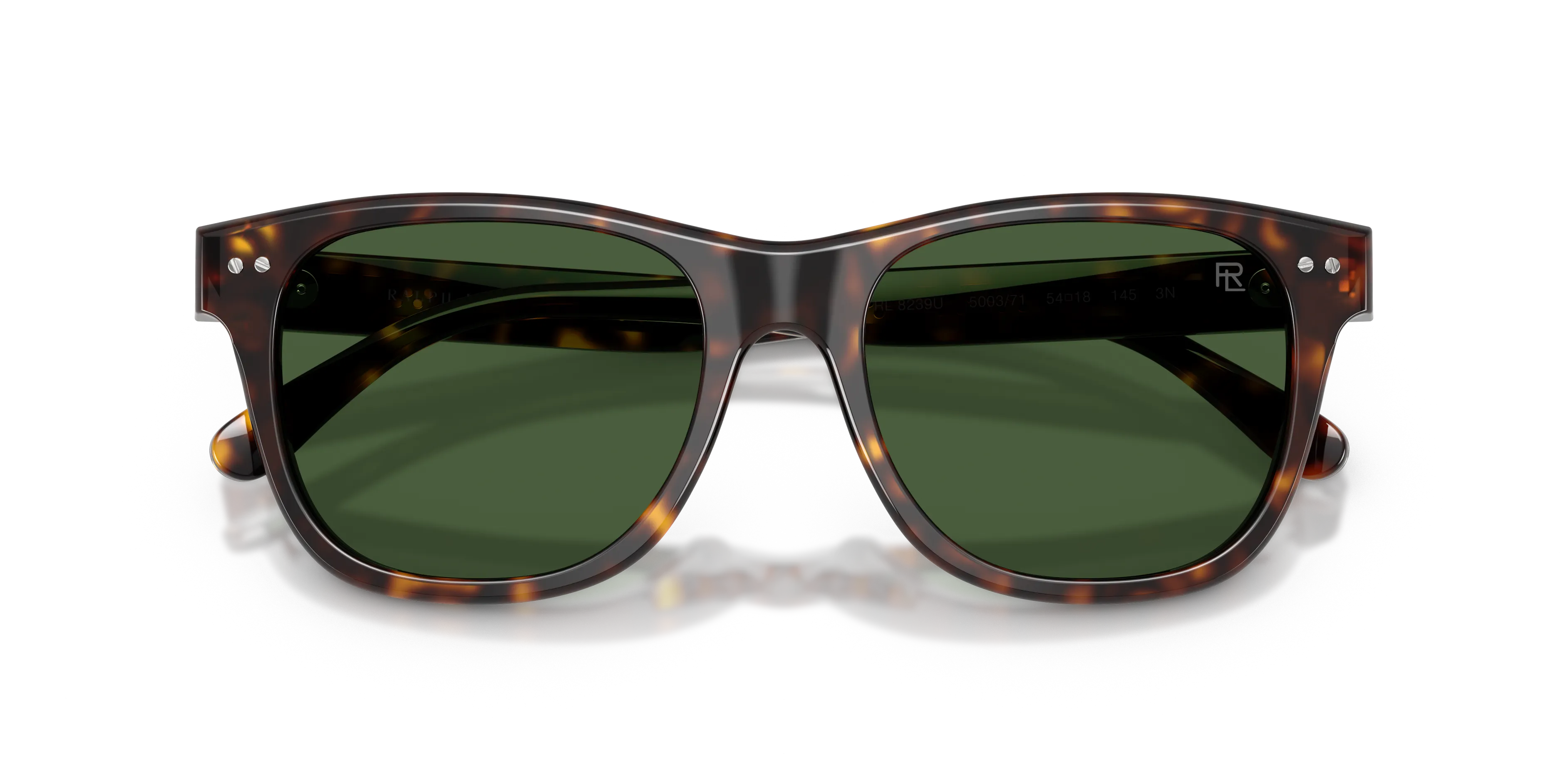 Ralph Lauren RL8239U 500371 Occhiali da sole Acetato Tartaruga Verde Squadrata Normale - immagine 2