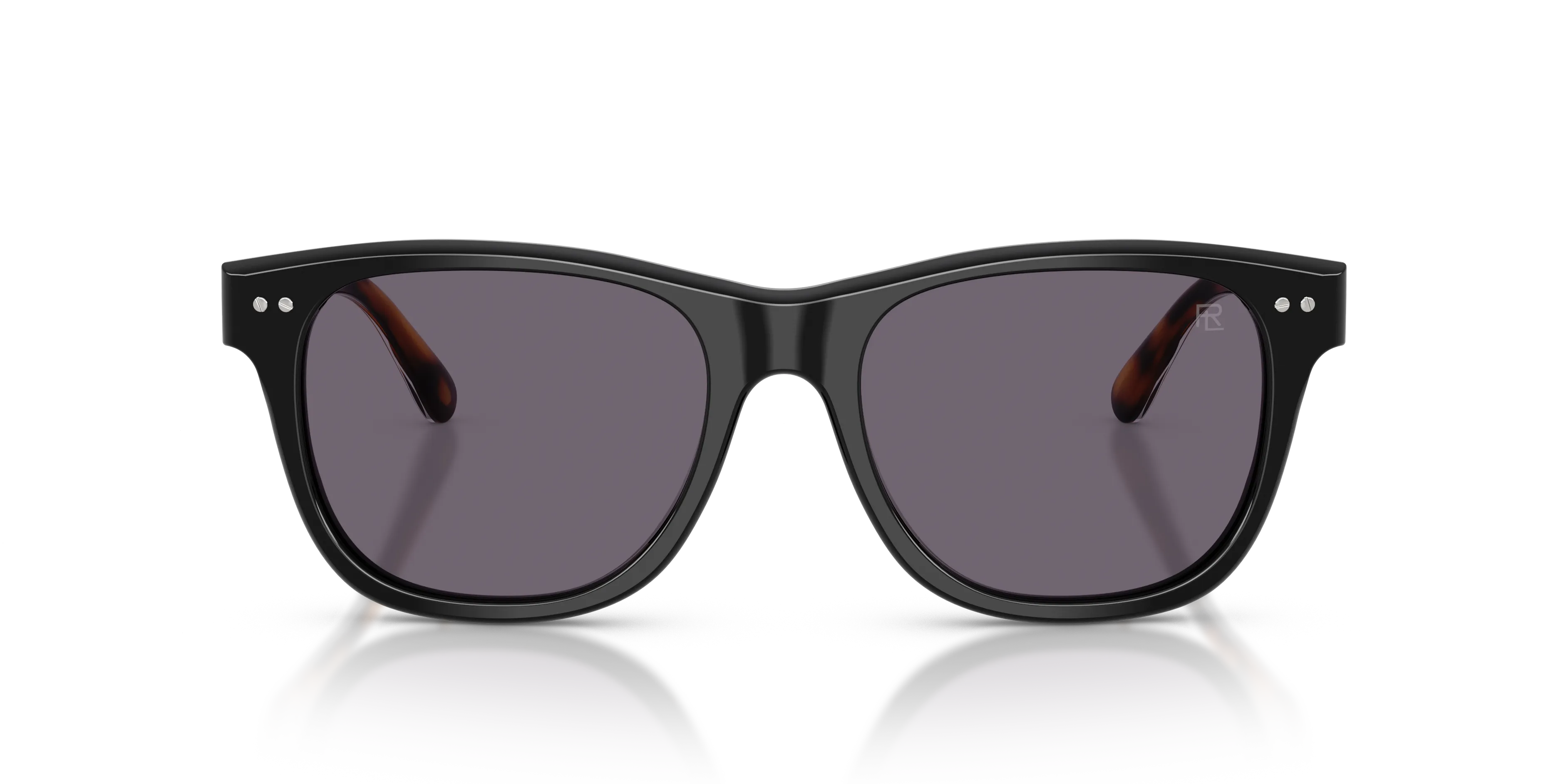 Ralph Lauren RL8239U 50011A Occhiali da sole Acetato Nero Viola Squadrata Normale - immagine 3