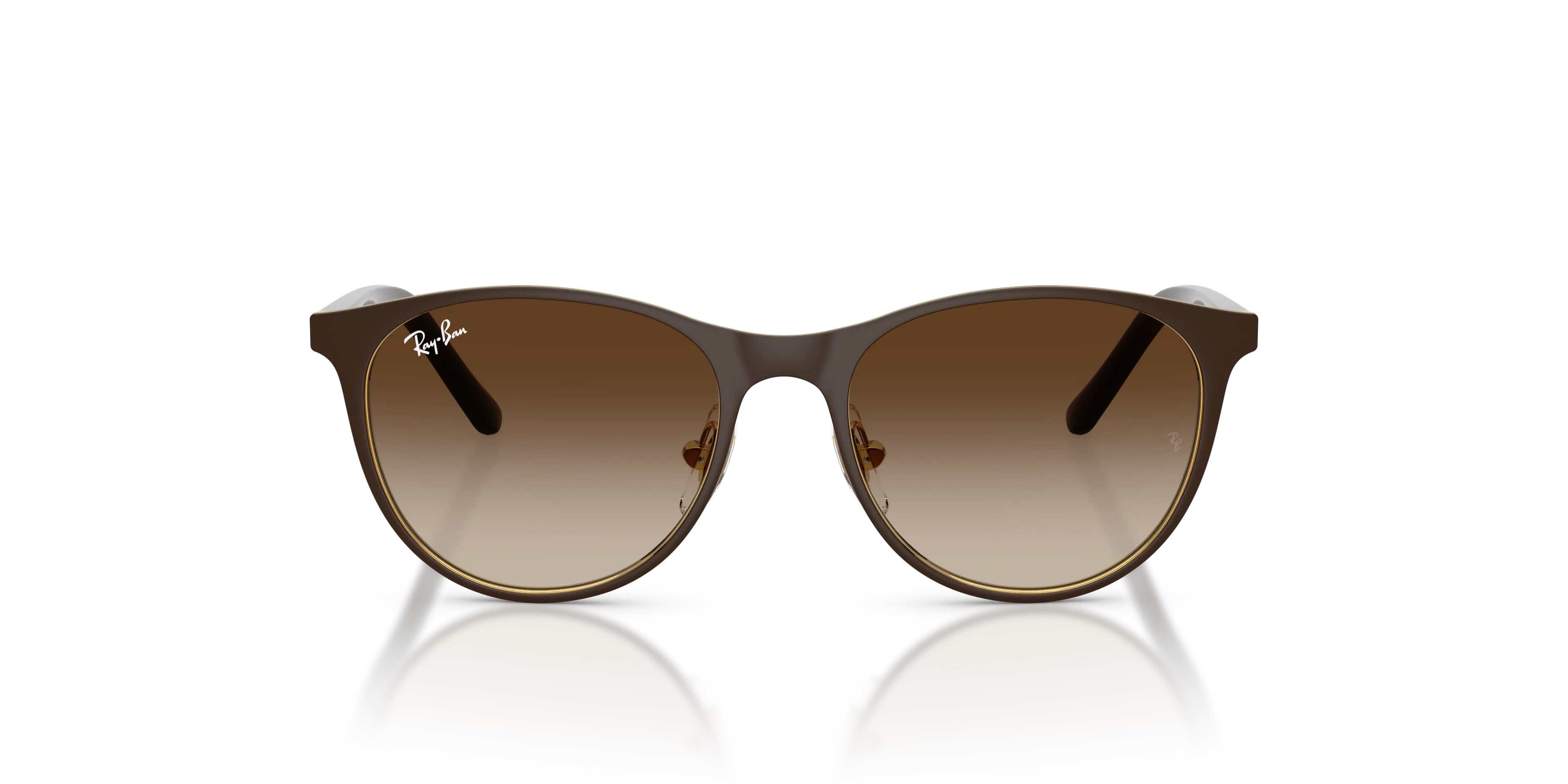 Ray - Ban RJ9552S 297/13 Occhiali da sole Metallo Marrone Marrone Pantos Normale Sfumato - immagine 3