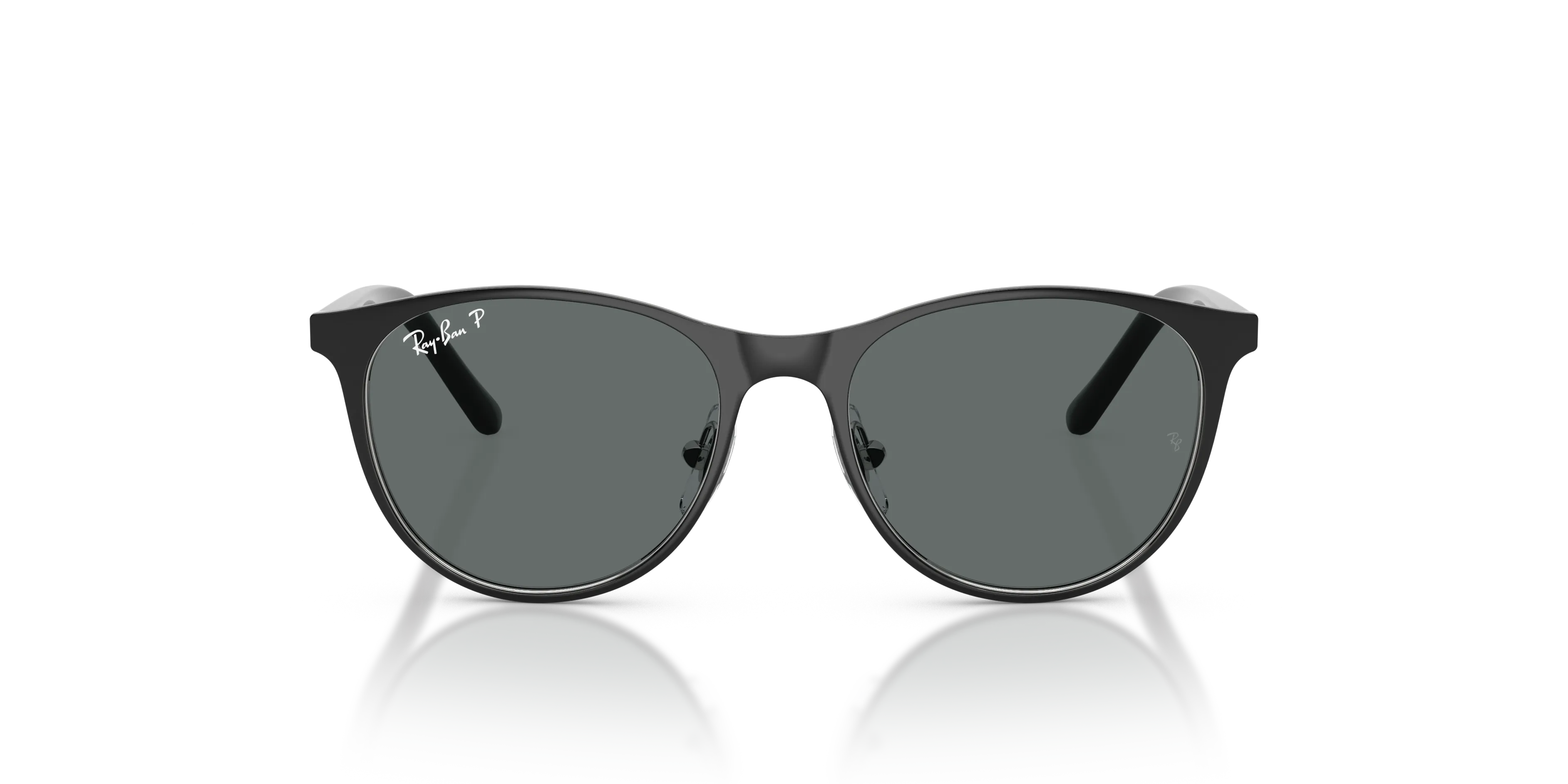Ray - Ban RJ9552S 295/81 Occhiali da sole Metallo Nero Grigio Pantos Polarizzata - immagine 3