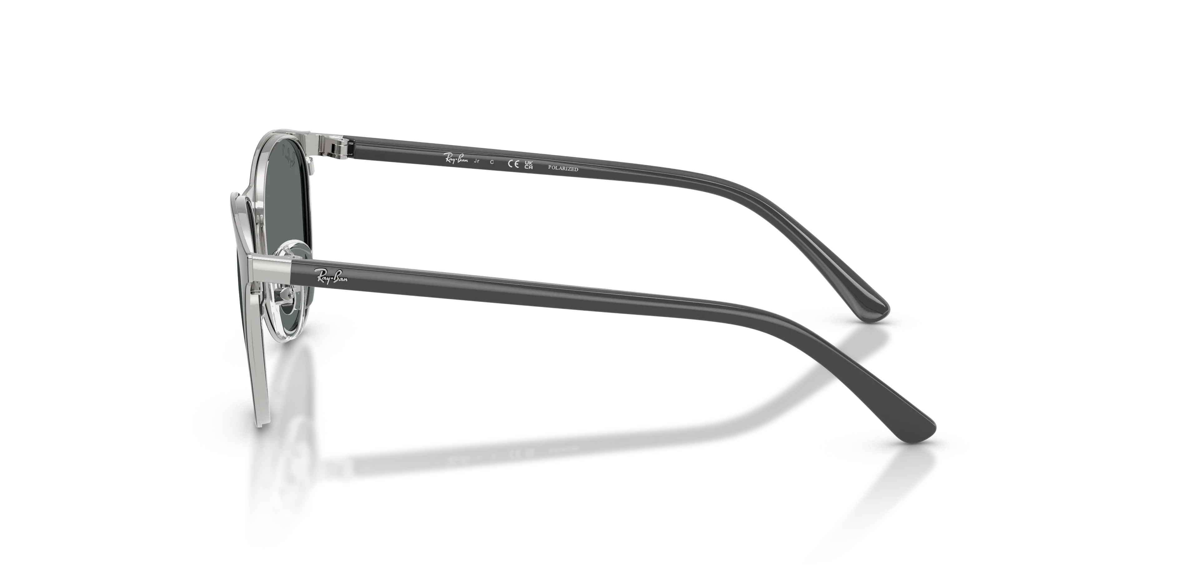 Ray - Ban RJ9552S 295/81 Occhiali da sole Metallo Nero Grigio Pantos Polarizzata - immagine 4