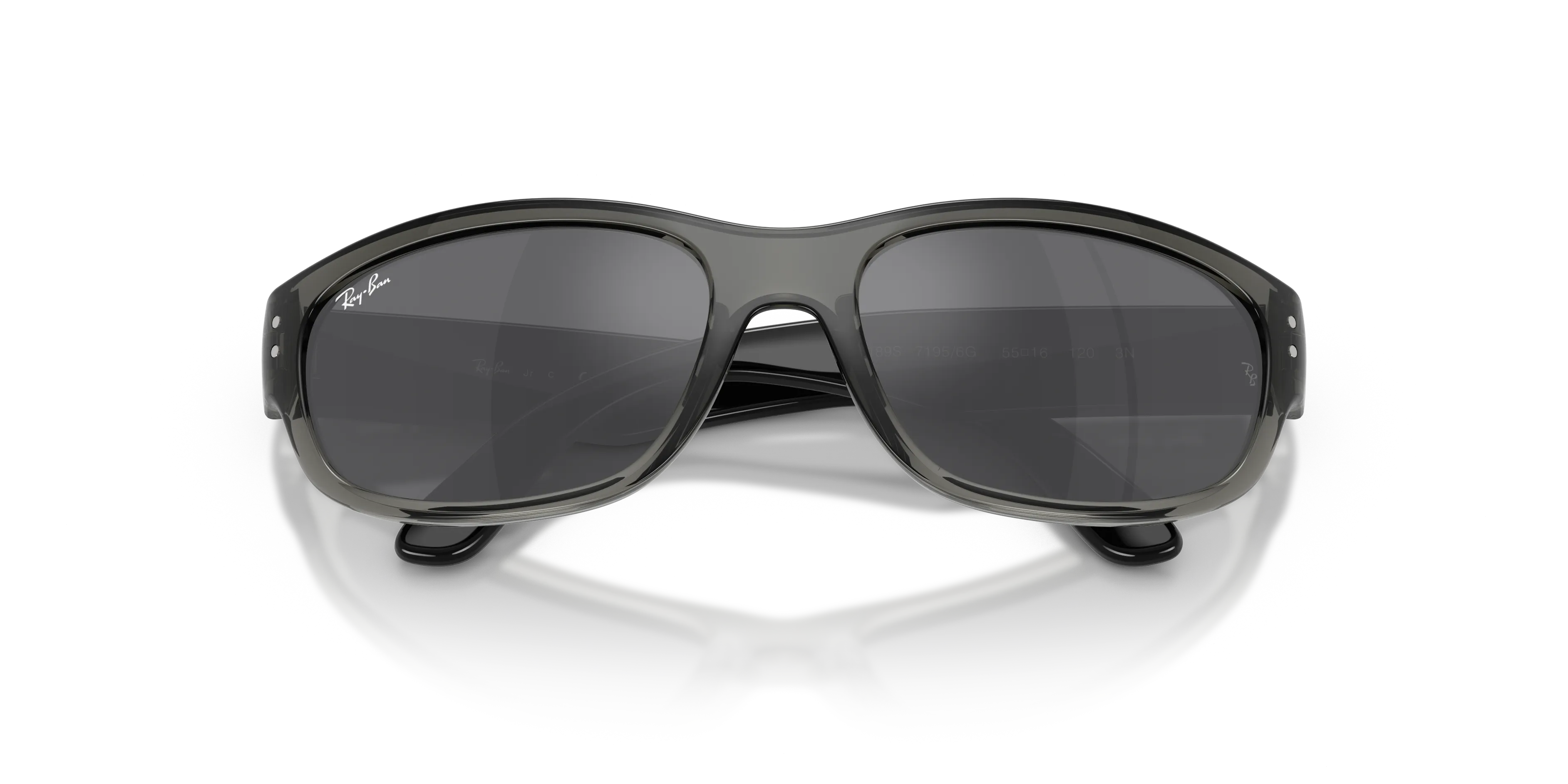 Ray - Ban RJ9189S 71956G Occhiali da sole Iniettato Grigio Grigio Pillow Specchiate - immagine 2