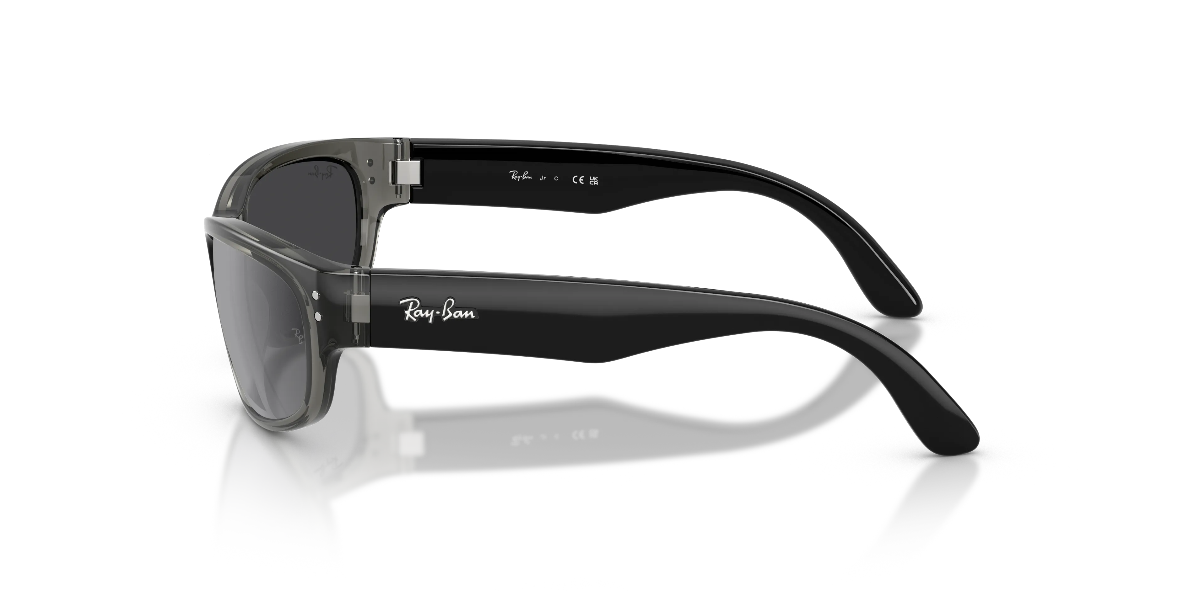 Ray - Ban RJ9189S 71956G Occhiali da sole Iniettato Grigio Grigio Pillow Specchiate - immagine 4