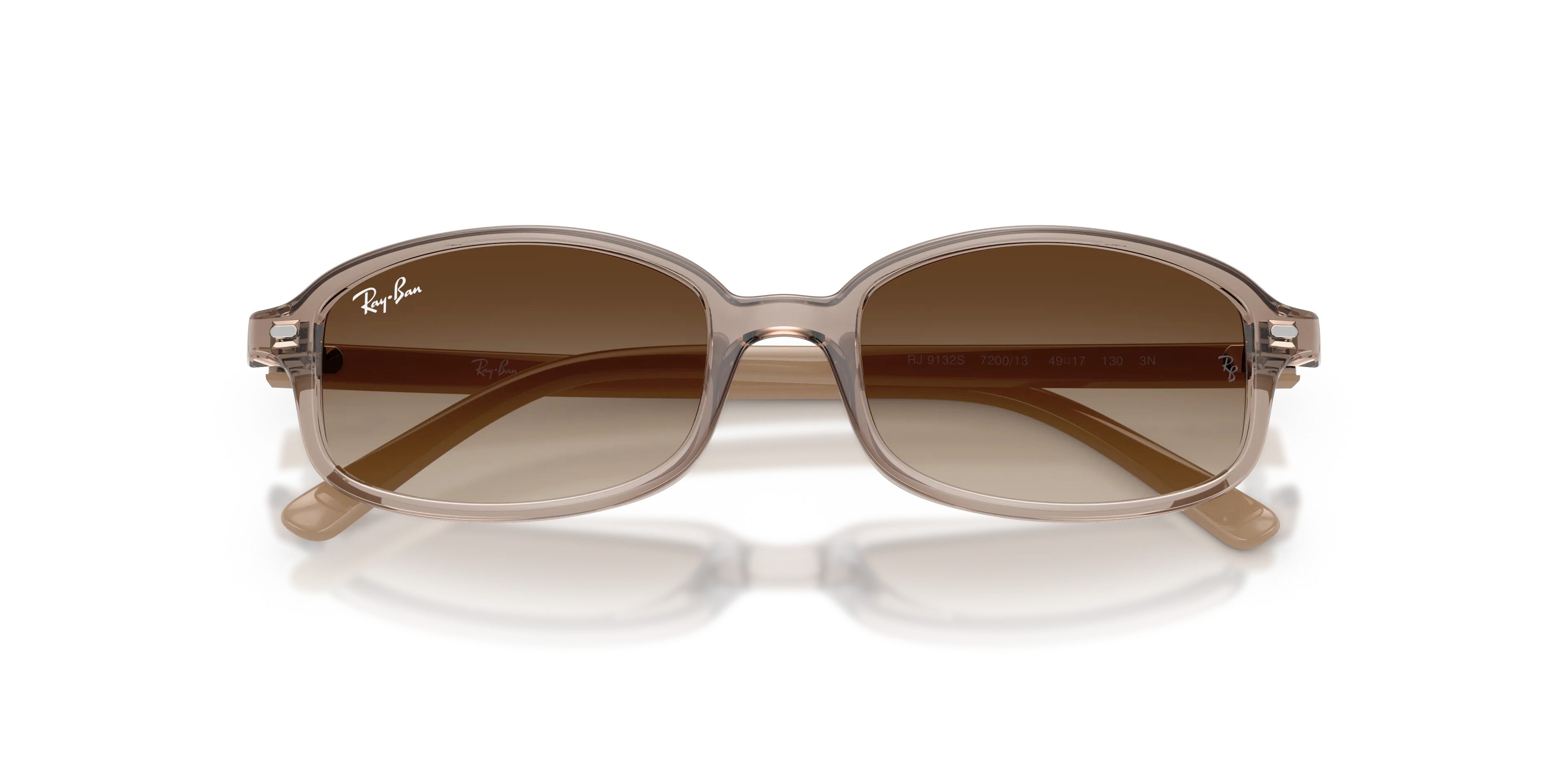Ray - Ban RJ9132S 720013 Occhiali da sole bambino Nylon Marrone Marrone Geometrica Normale Sfumato - immagine 2