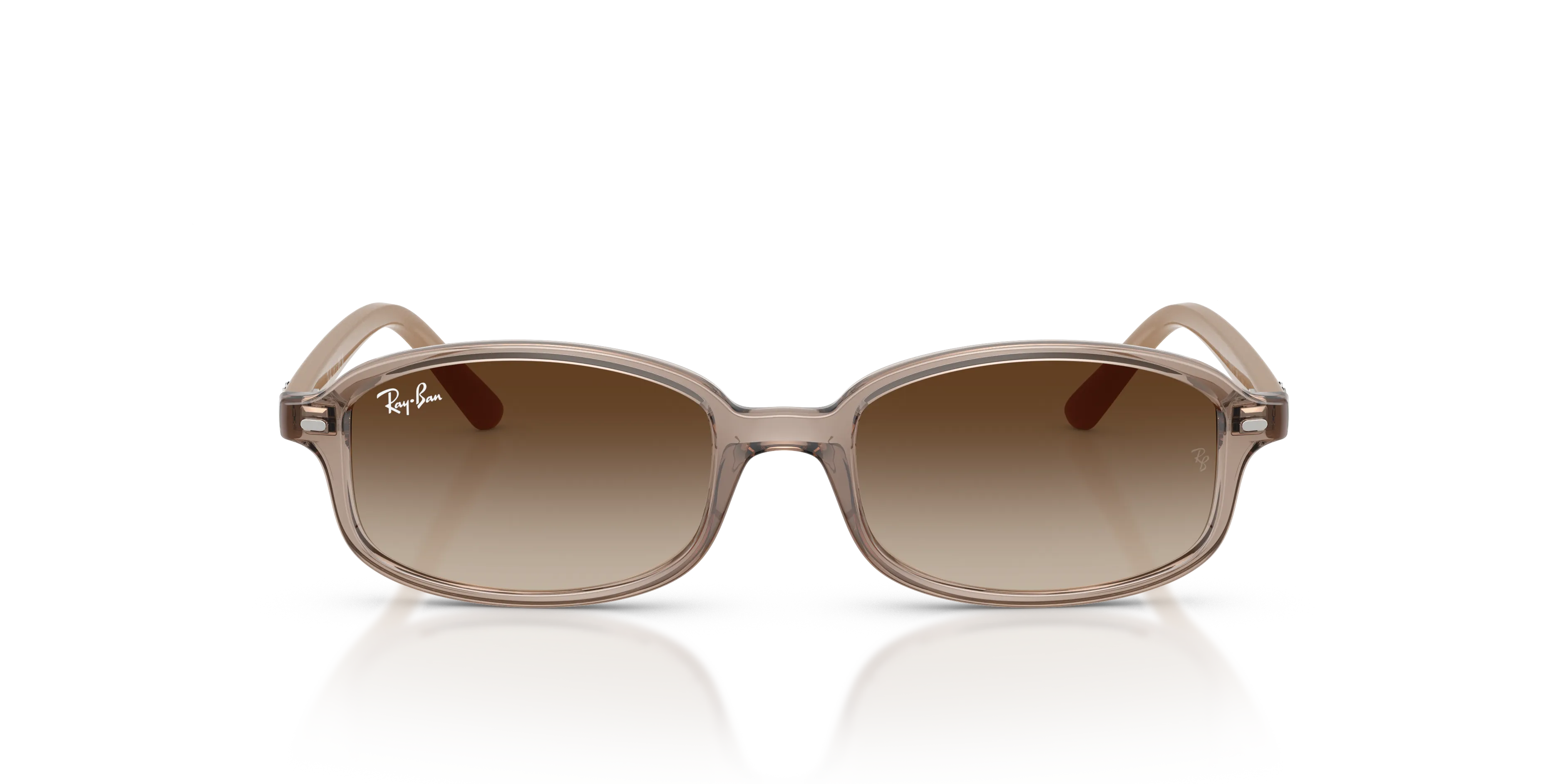 Ray - Ban RJ9132S 720013 Occhiali da sole bambino Nylon Marrone Marrone Geometrica Normale Sfumato - immagine 3