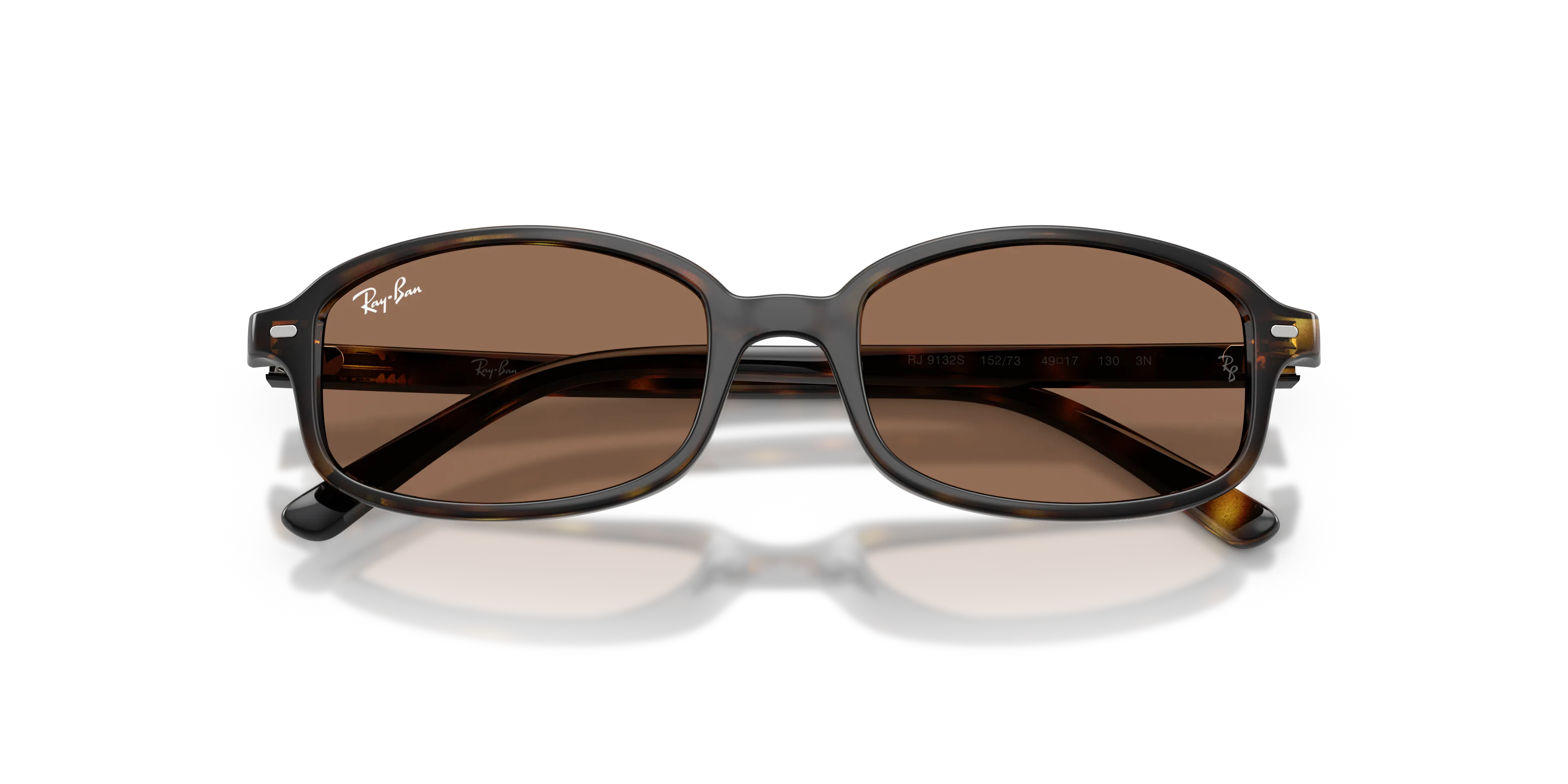 Ray - Ban RJ9132S 152/73 Occhiali da sole bambino Nylon Tartaruga Marrone Geometrica Normale - immagine 2