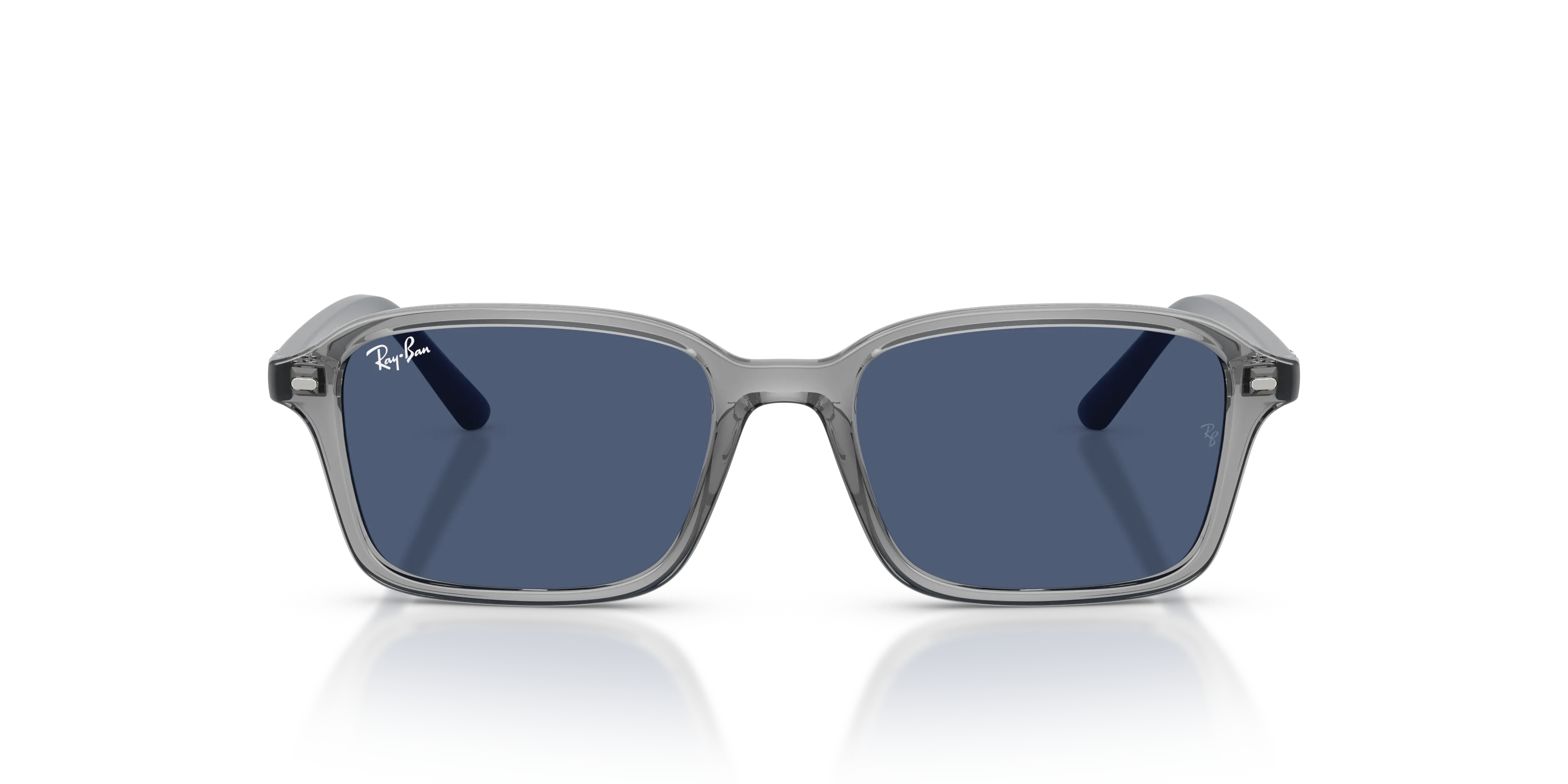 Ray - Ban RJ9131S 719880 Occhiali da sole bambino Nylon Grigio Blu Squadrata Normale - immagine 3