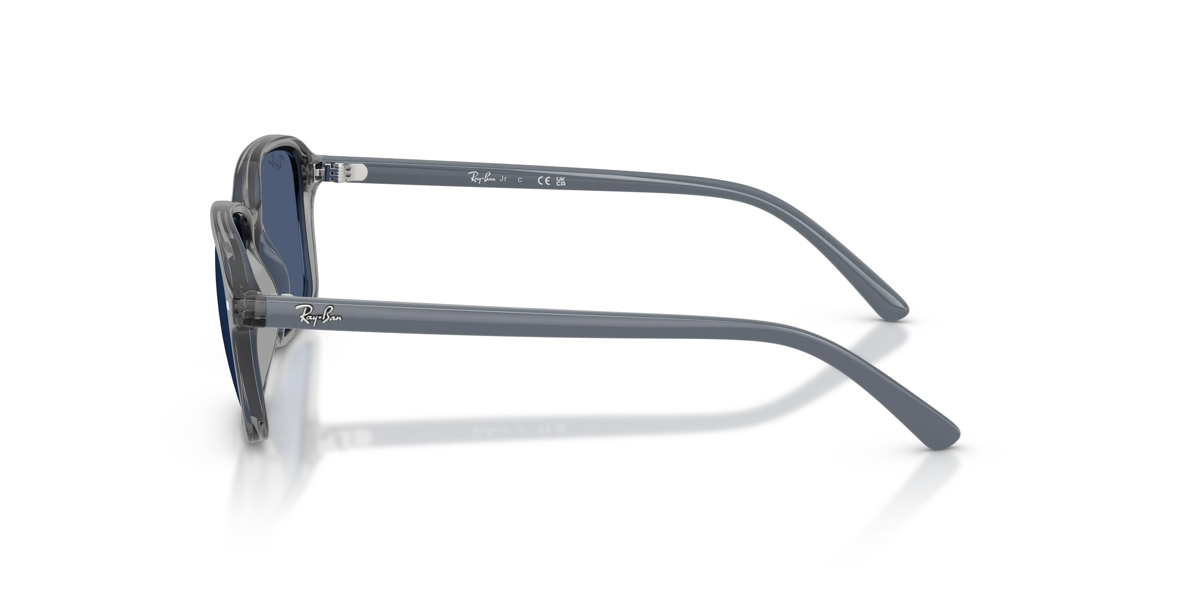 Ray - Ban RJ9131S 719880 Occhiali da sole bambino Nylon Grigio Blu Squadrata Normale - immagine 4