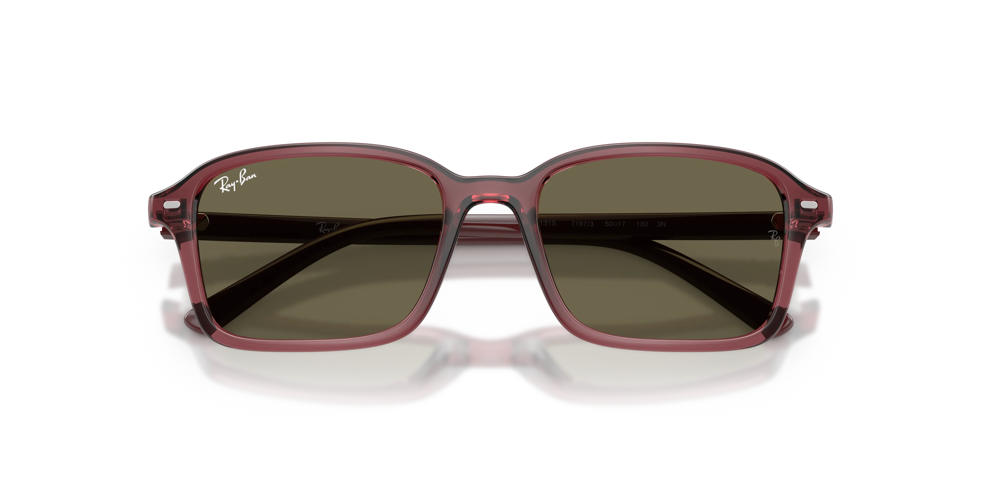 Ray - Ban RJ9131S 7197/3 Occhiali da sole bambino Nylon Viola Marrone Squadrata Normale - immagine 2