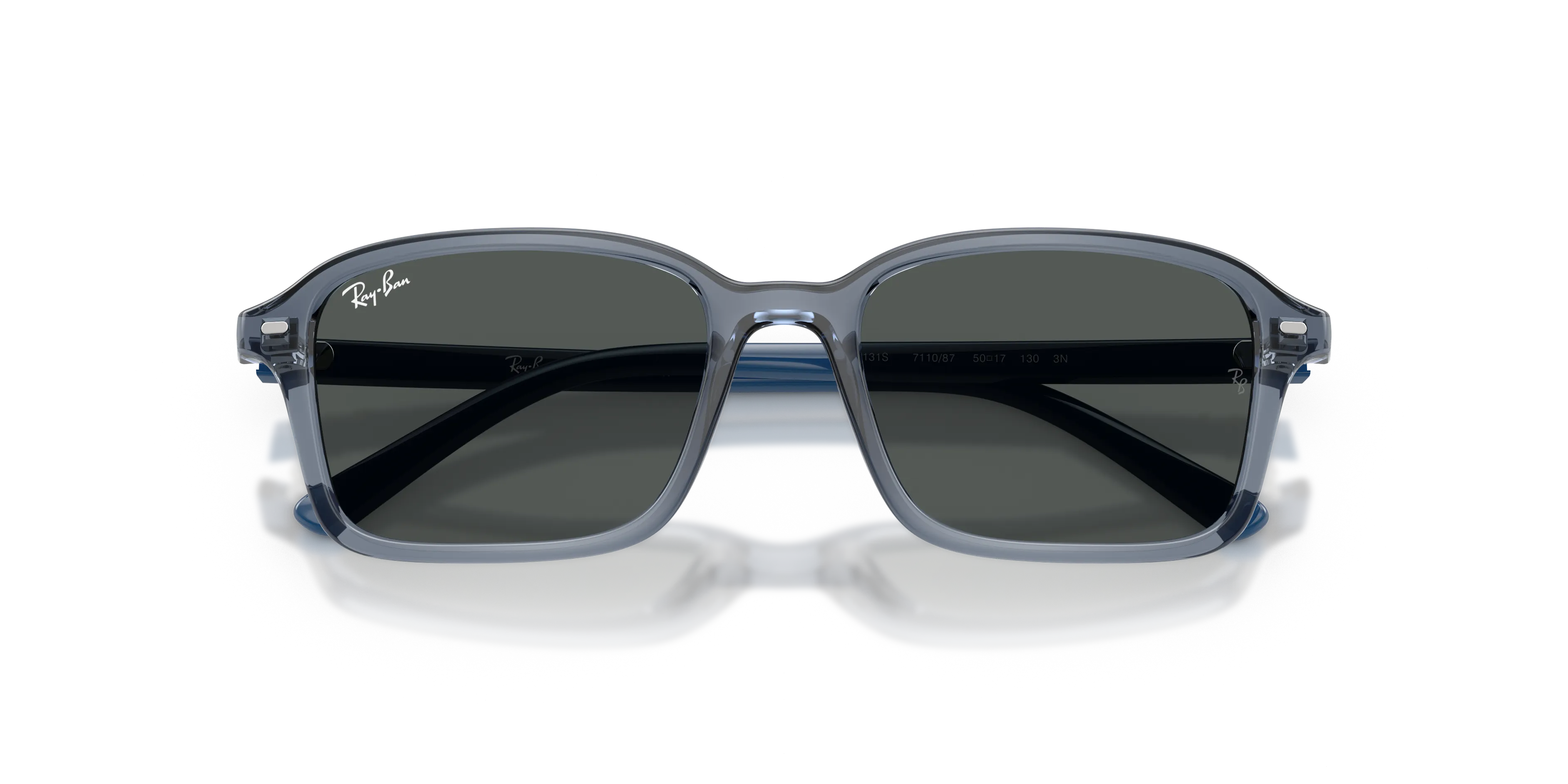 Ray - Ban RJ9131S 711087 Occhiali da sole bambino Nylon Blu Grigio Squadrata Normale - immagine 2