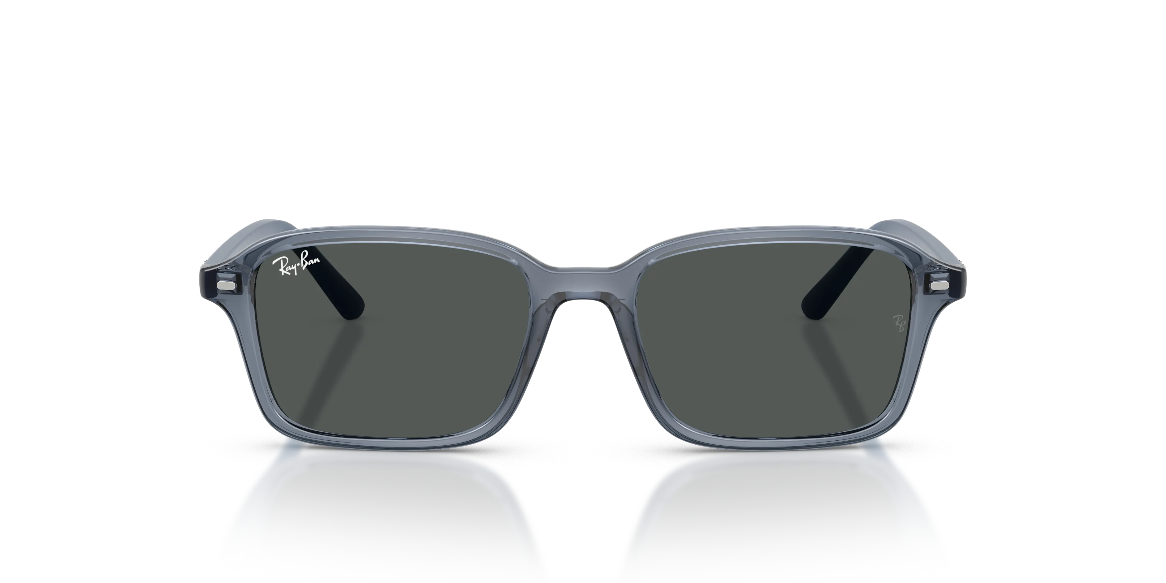 Ray - Ban RJ9131S 711087 Occhiali da sole bambino Nylon Blu Grigio Squadrata Normale - immagine 3