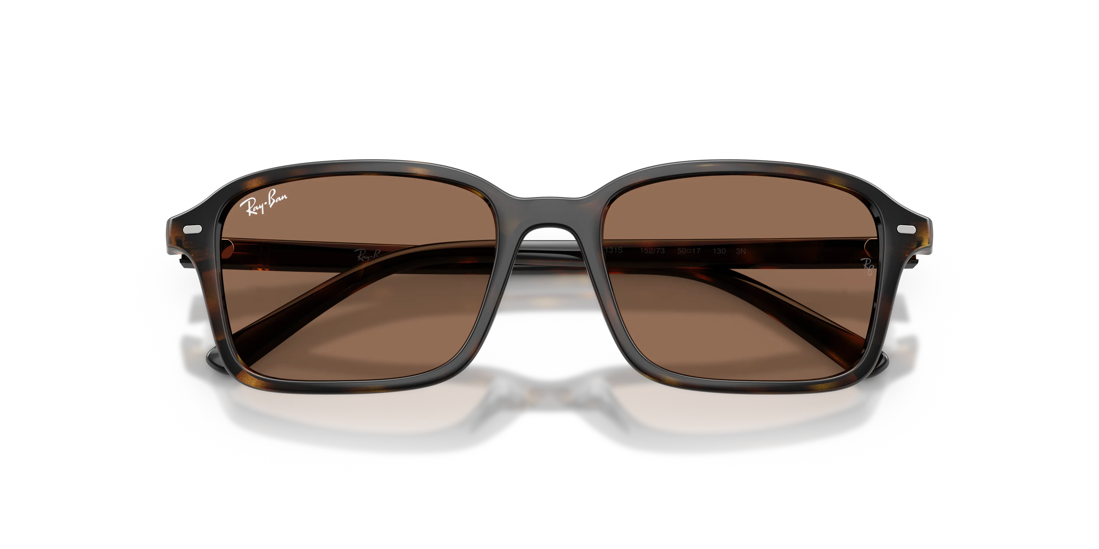 Ray - Ban RJ9131S 152/73 Occhiali da sole bambino Nylon Tartaruga Marrone Squadrata Normale - immagine 2