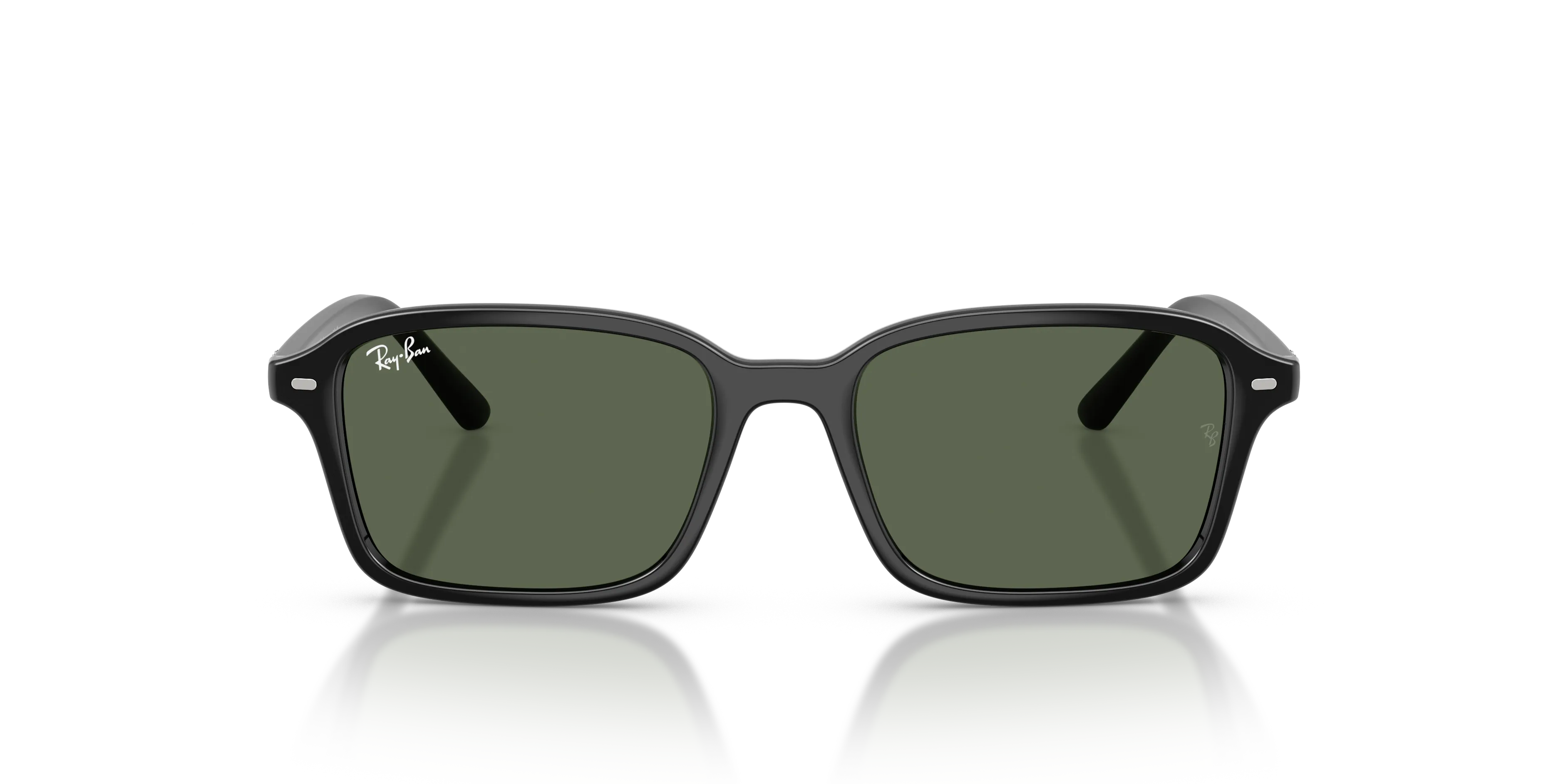 Ray - Ban RJ9131S 100/71 Occhiali da sole bambino Nylon Nero Verde Squadrata Normale - immagine 3