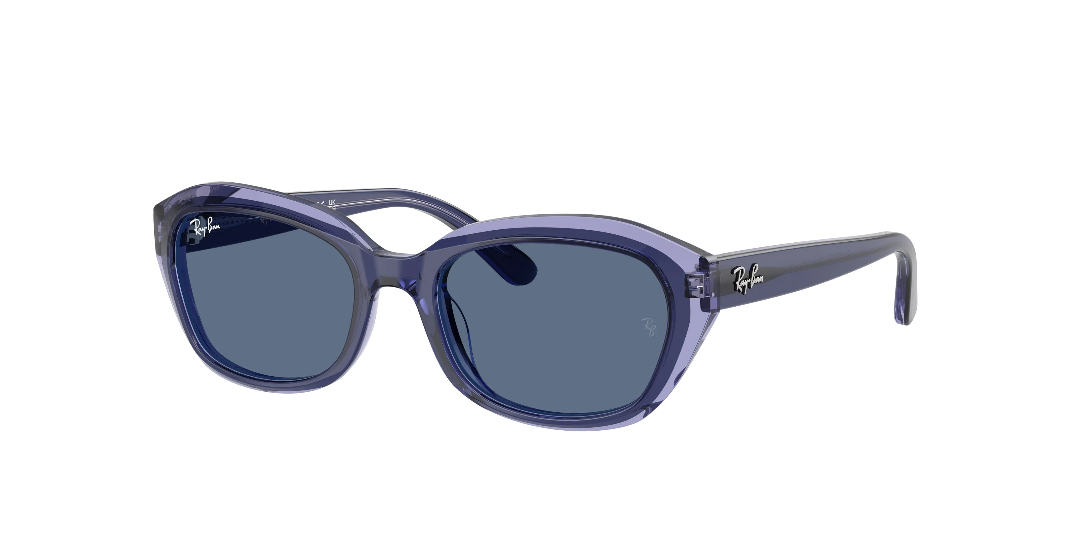 Ray - Ban RJ9081S 715980 Occhiali da sole Acetato Marrone Blu Geometrica Normale - immagine 1