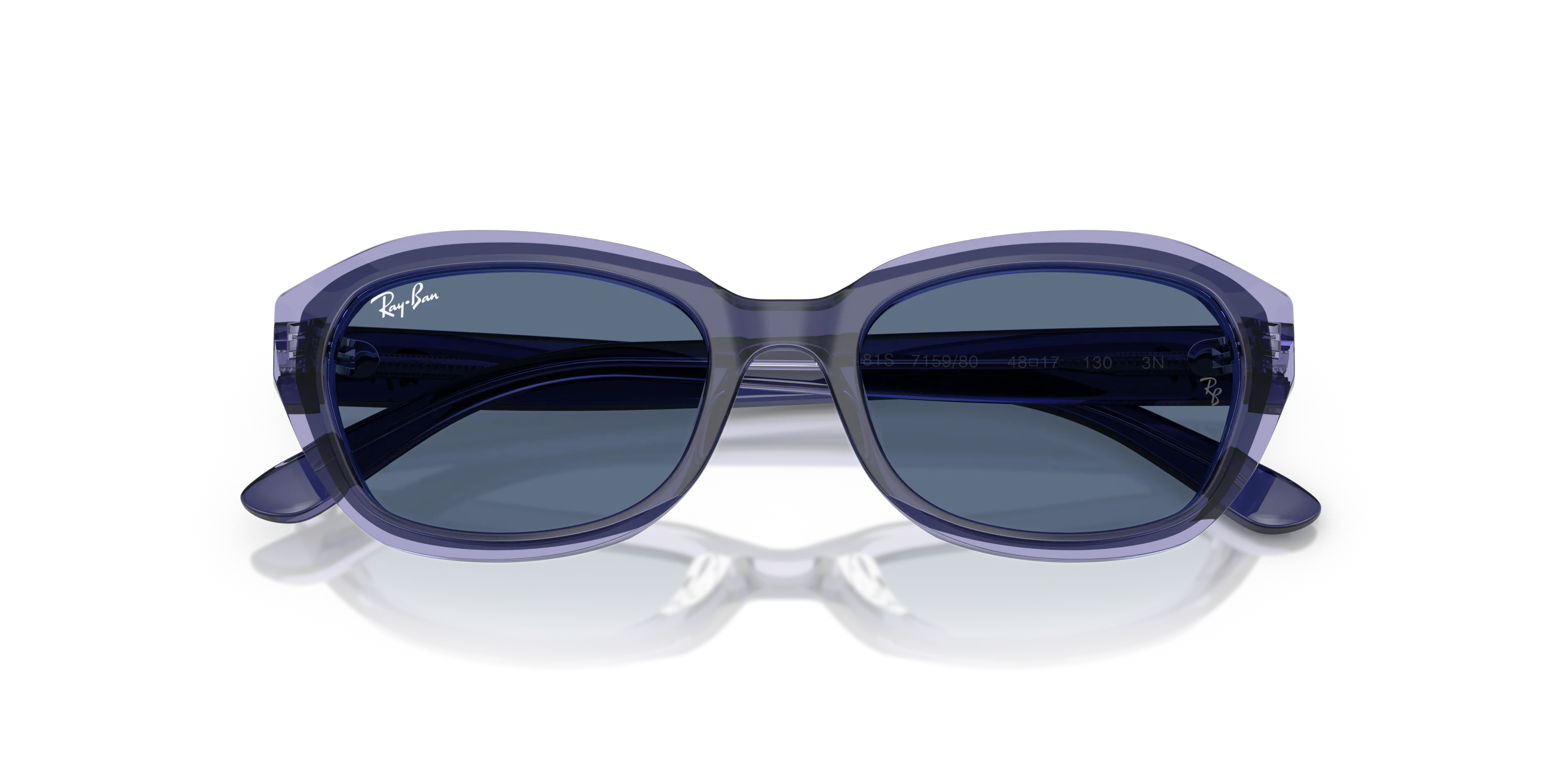 Ray - Ban RJ9081S 715980 Occhiali da sole Acetato Marrone Blu Geometrica Normale - immagine 2