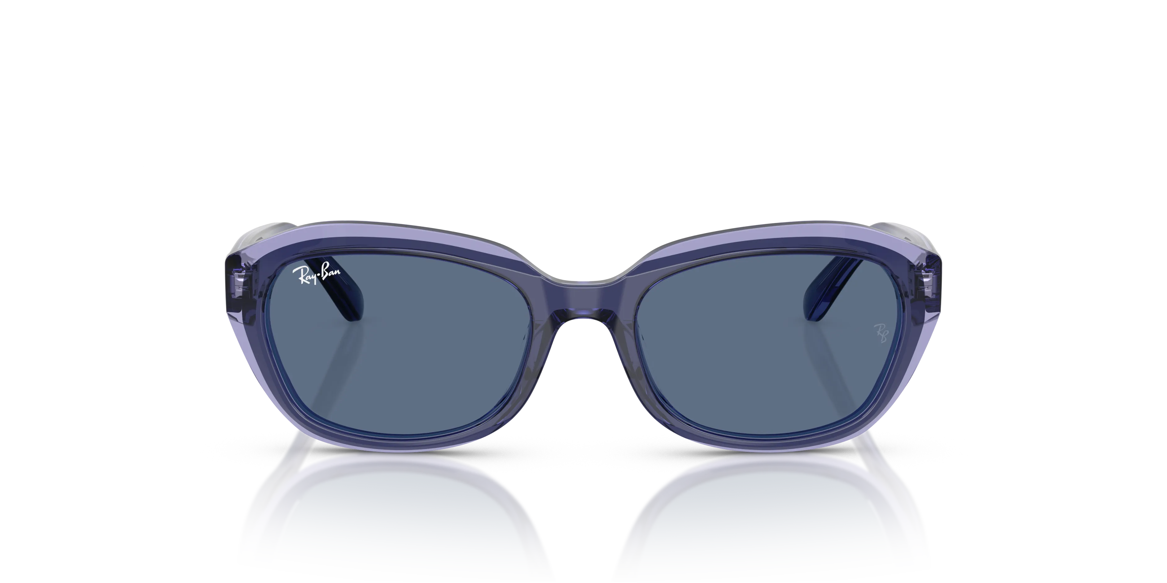 Ray - Ban RJ9081S 715980 Occhiali da sole Acetato Marrone Blu Geometrica Normale - immagine 3