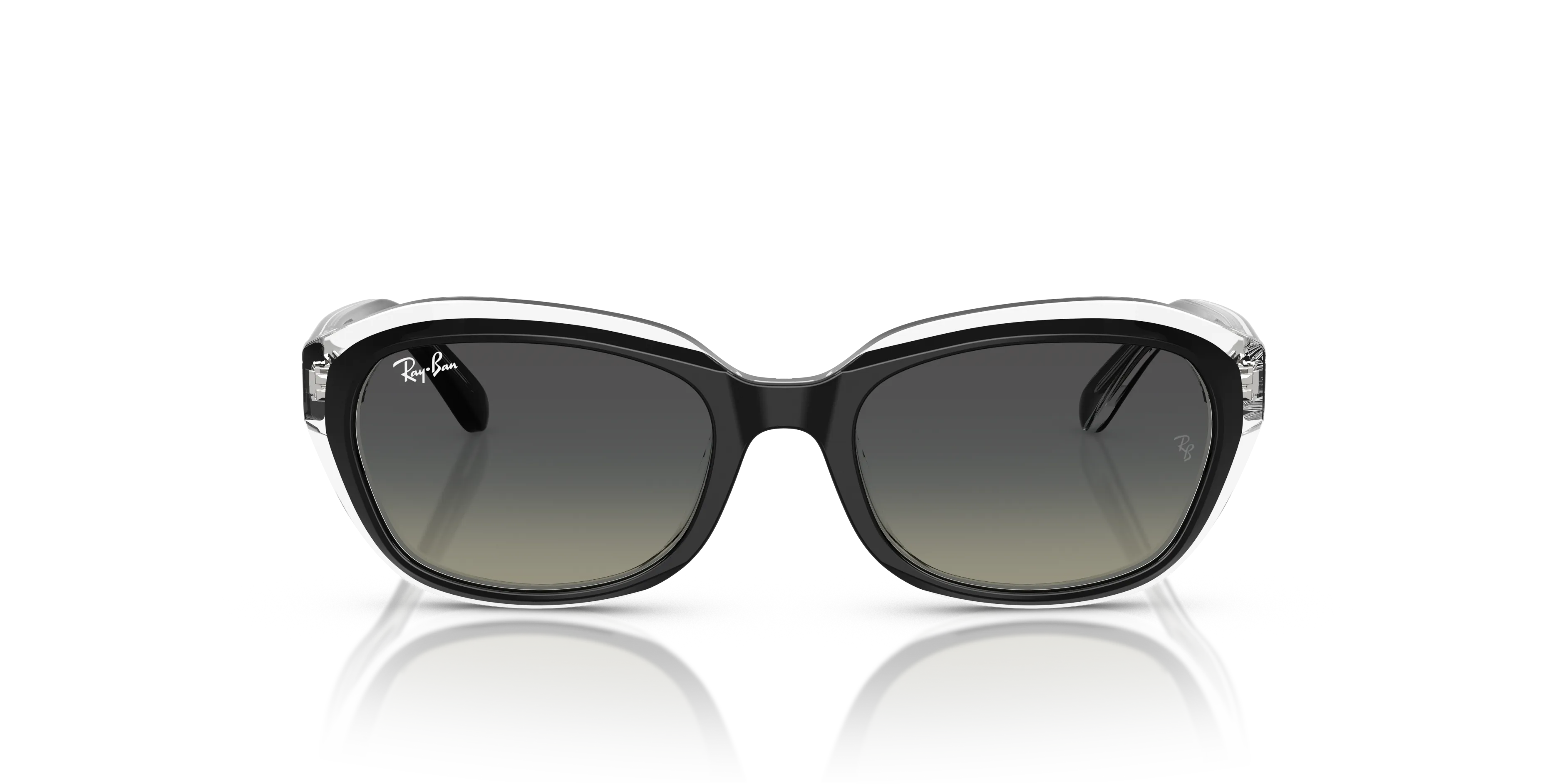 Ray - Ban RJ9081S 715811 Occhiali da sole Acetato Nero Grigio Geometrica Normale Sfumato - immagine 3