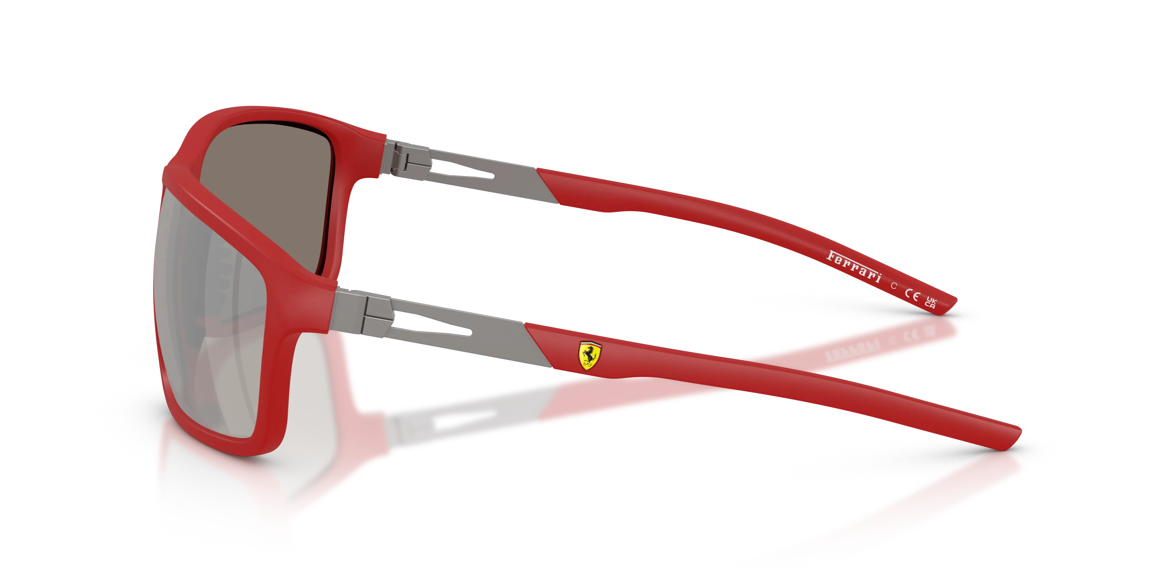 Ferrari Scuderia FZ6021U 526/6G Occhiali da sole Iniettato Rosso Grigio Pillow Normale - immagine 4