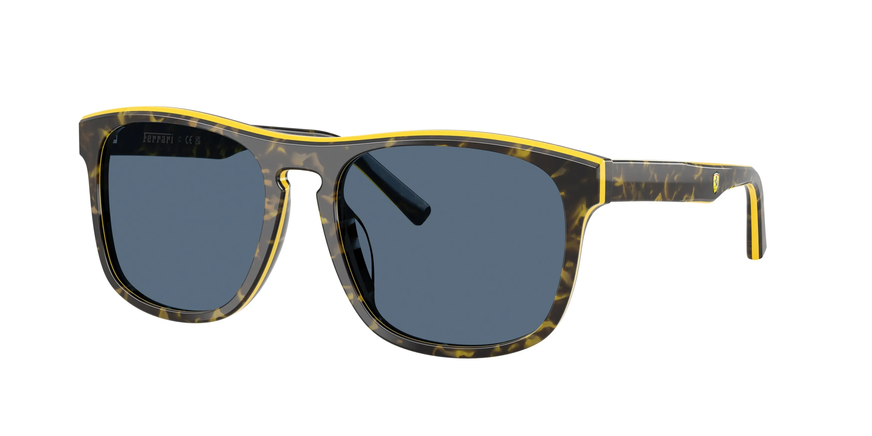 Ferrari Scuderia FZ6020U 743/80 Occhiali da sole Acetato Tartaruga Blu Squadrata Normale - immagine 1