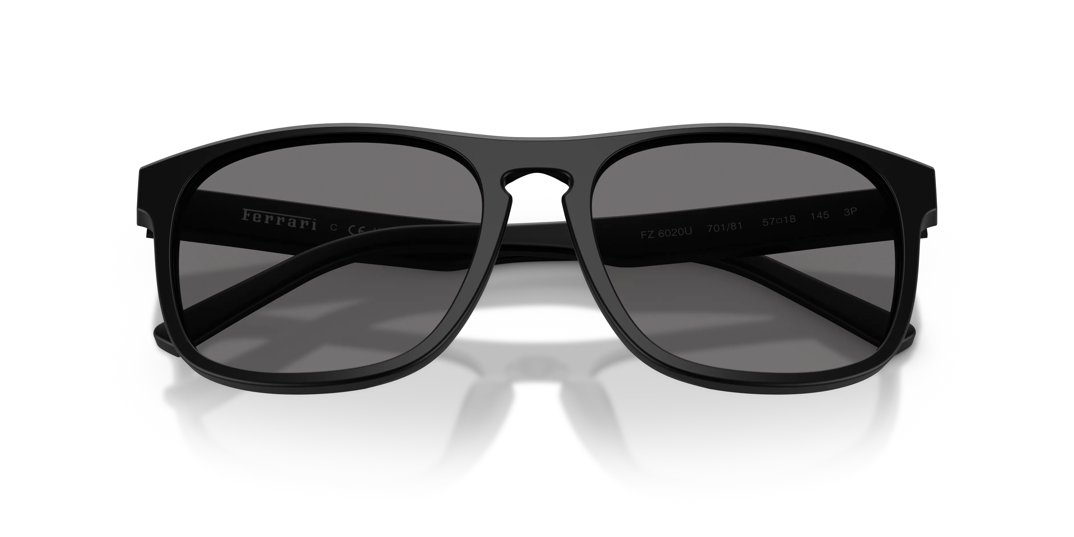Ferrari Scuderia FZ6020U 701/81 Occhiali da sole Acetato Nero Grigio Squadrata Polarizzata - immagine 2