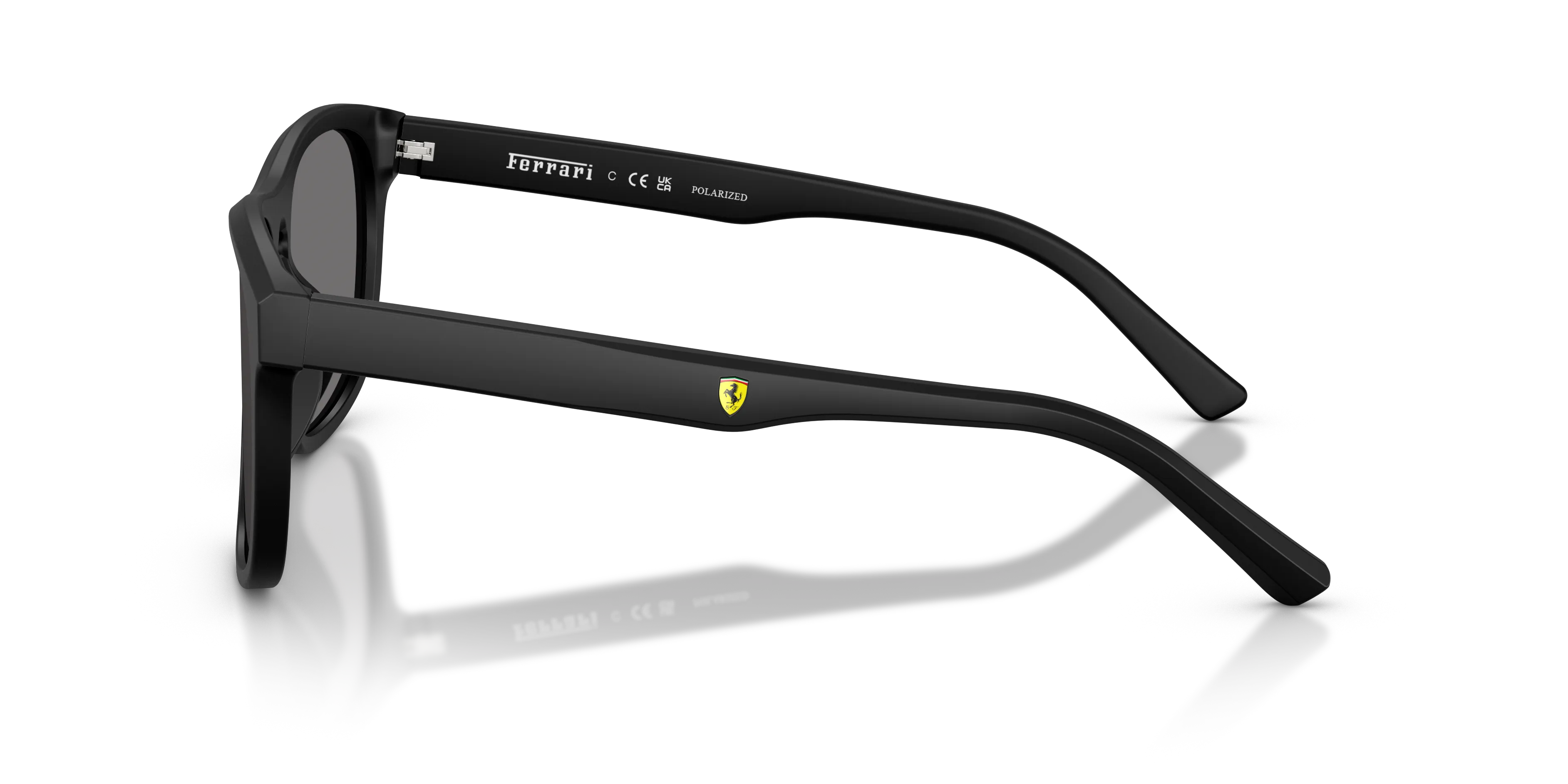 Ferrari Scuderia FZ6020U 701/81 Occhiali da sole Acetato Nero Grigio Squadrata Polarizzata - immagine 4