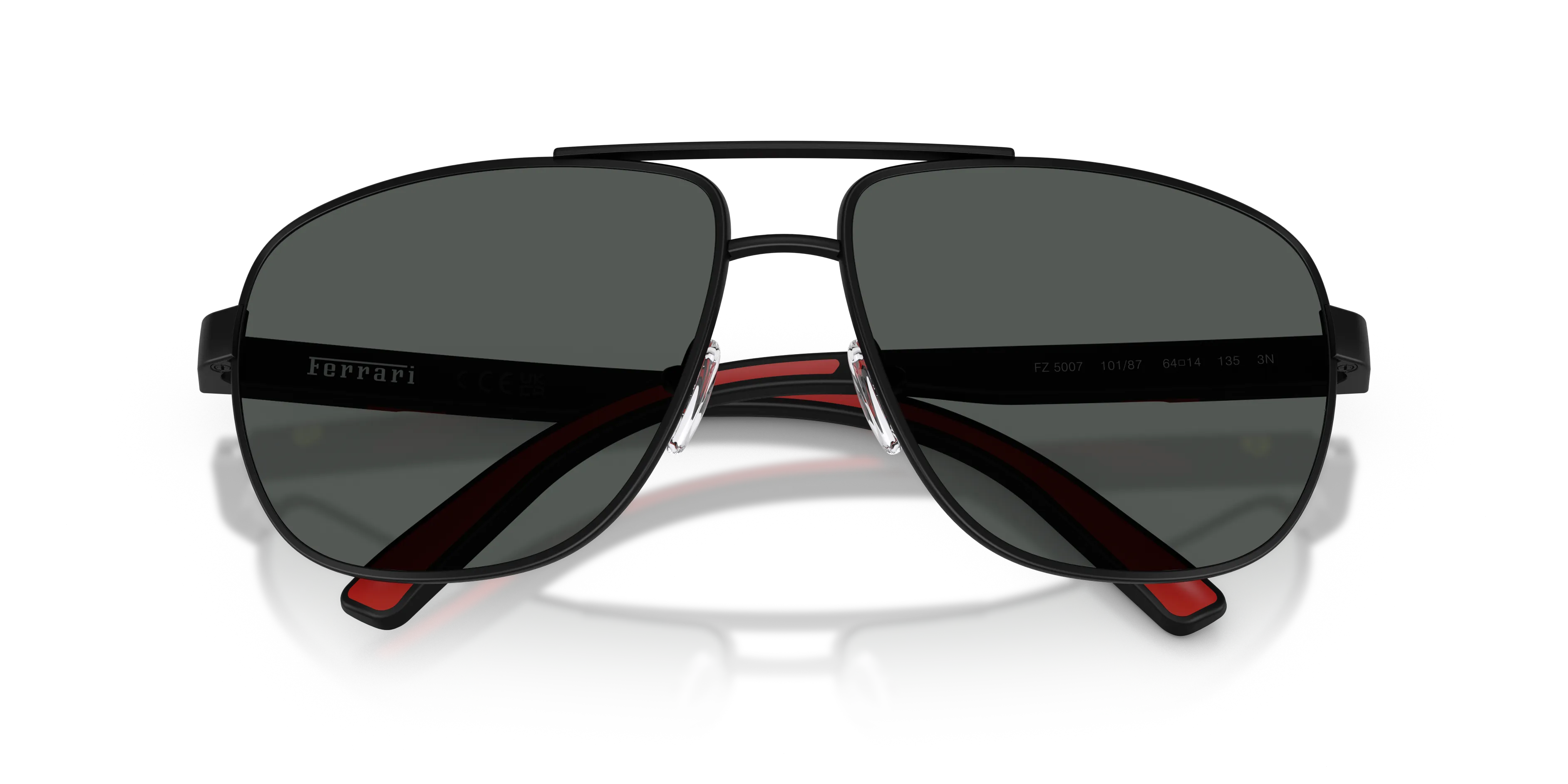 Ferrari Scuderia FZ5007 101/87 Occhiali da sole Metallo Nero Grigio Pillow Normale - immagine 2