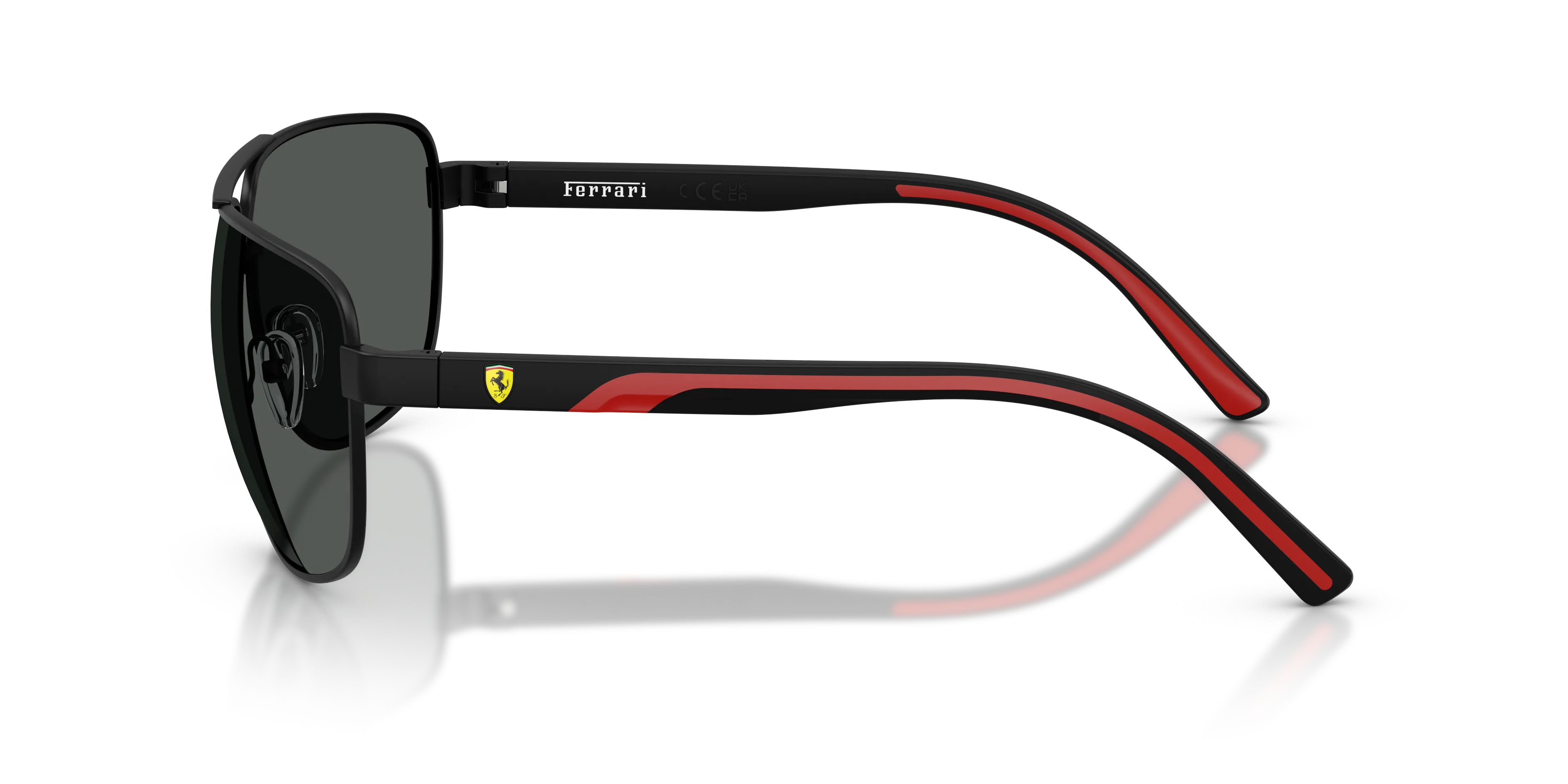 Ferrari Scuderia FZ5007 101/87 Occhiali da sole Metallo Nero Grigio Pillow Normale - immagine 4