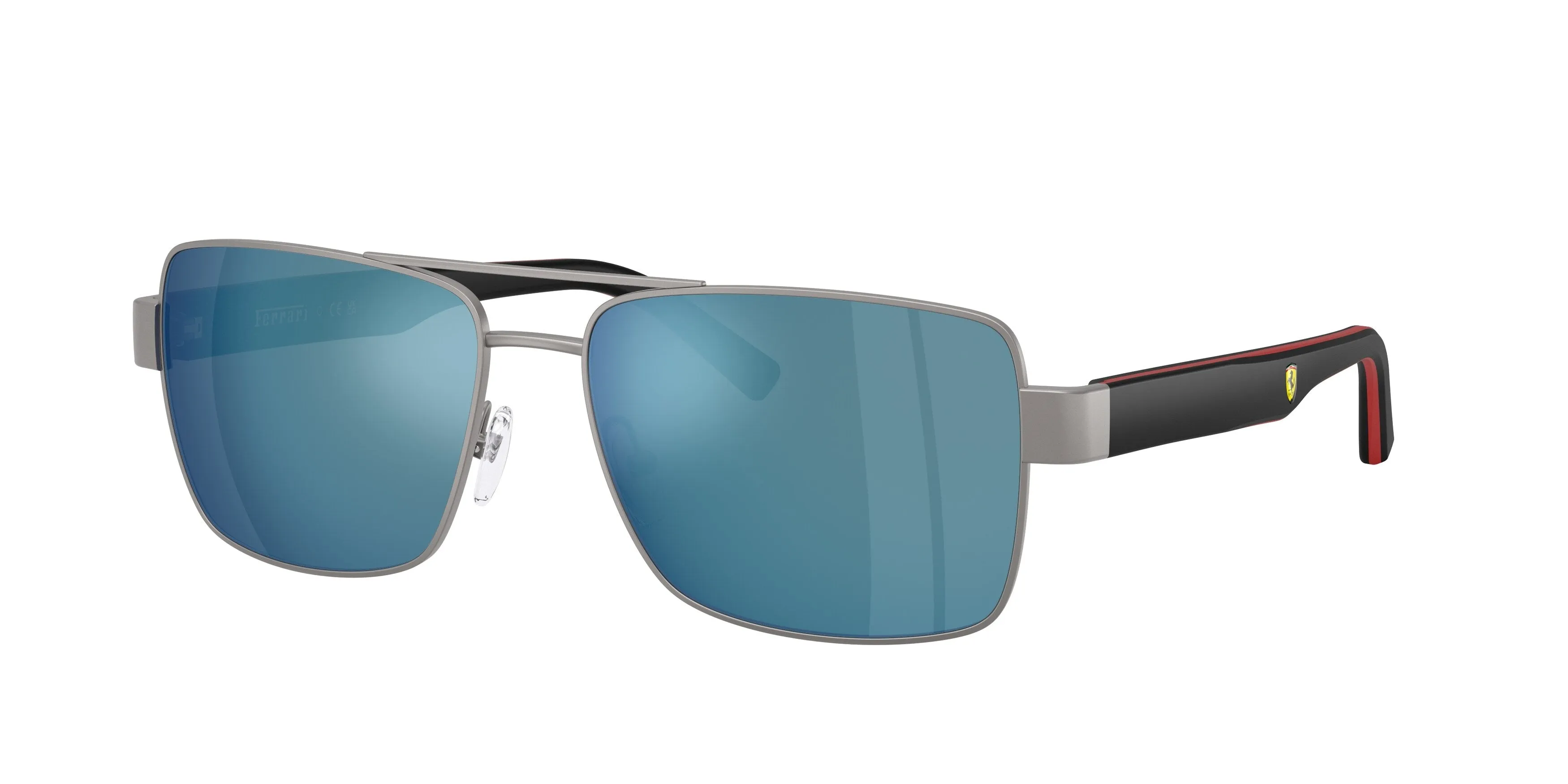 Ferrari Scuderia FZ5005 115/55 Occhiali da sole Metallo Grigio Blu Squadrata Normale - immagine 1