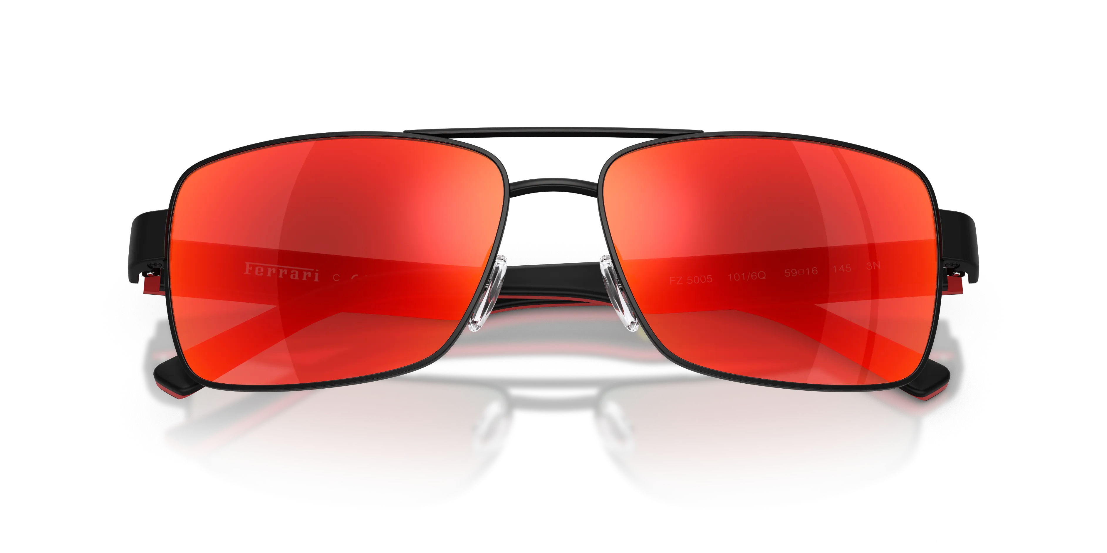 Ferrari Scuderia FZ5005 101/6Q Occhiali da sole Metallo Nero Rosso Squadrata Normale - immagine 2